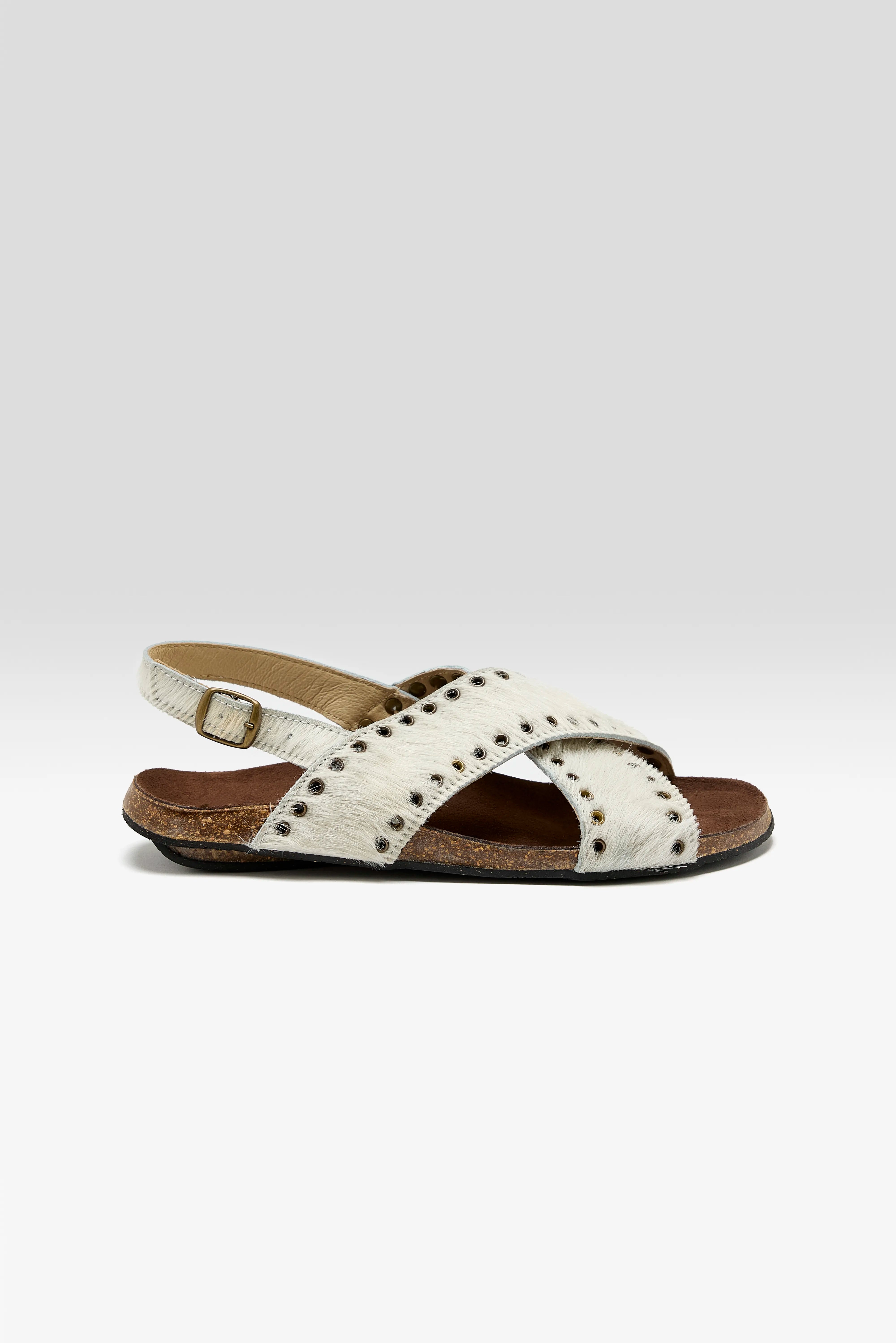 Tevir Leather Sandals  (251 / W / WHITE)