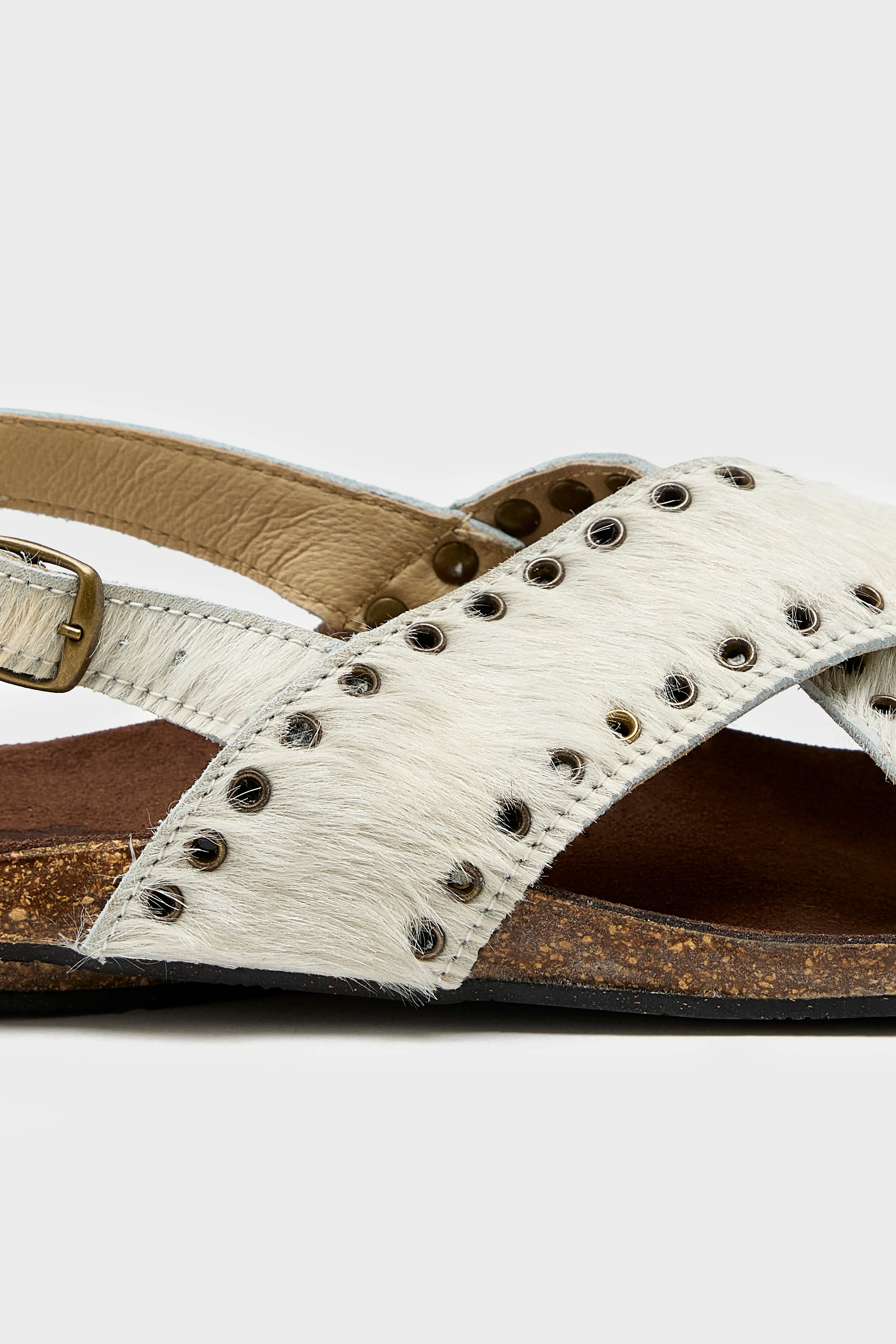 Tevir Leather Sandals  (251 / W / WHITE)