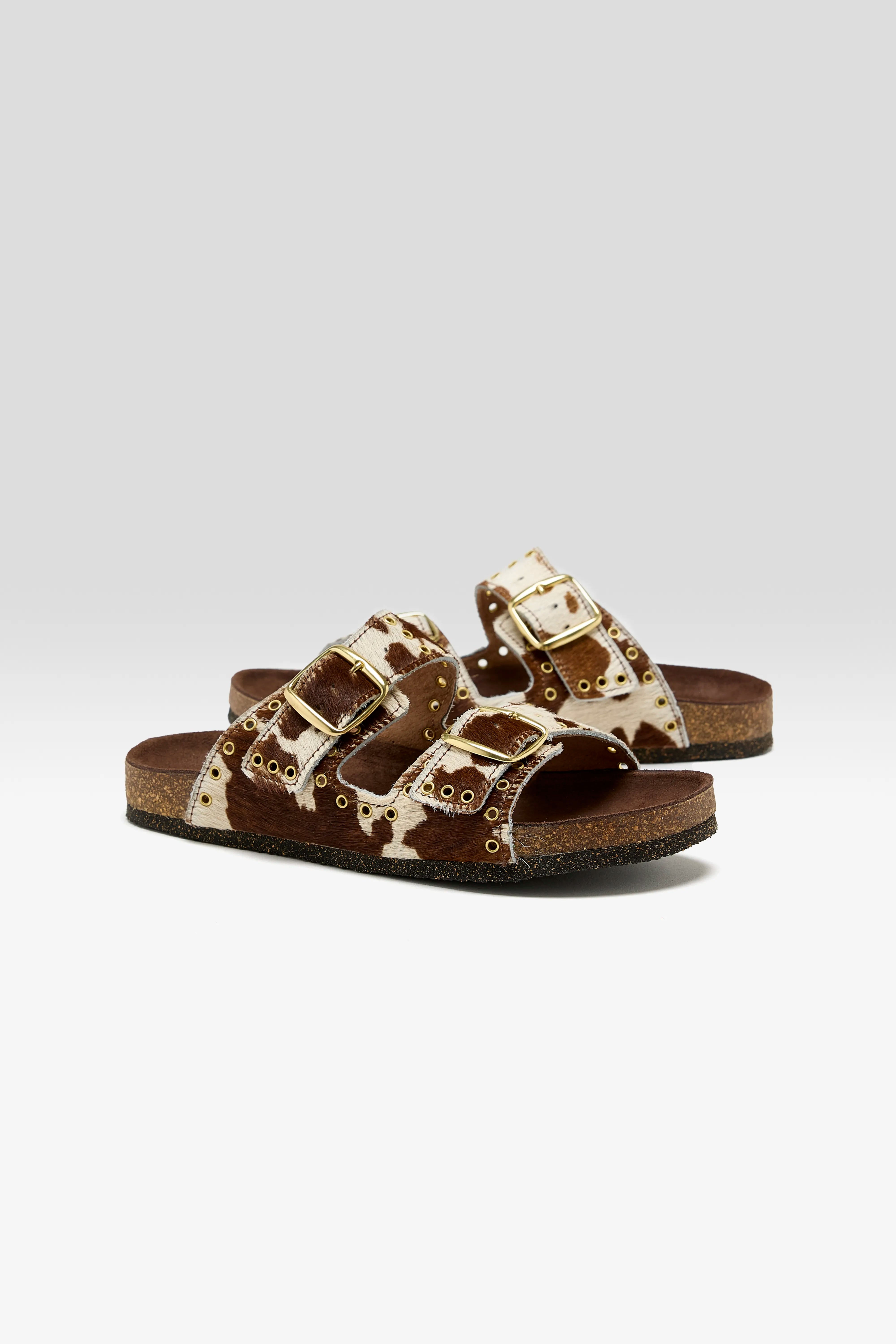 Œillet Leather Sandals Pour Femme | Bellerose