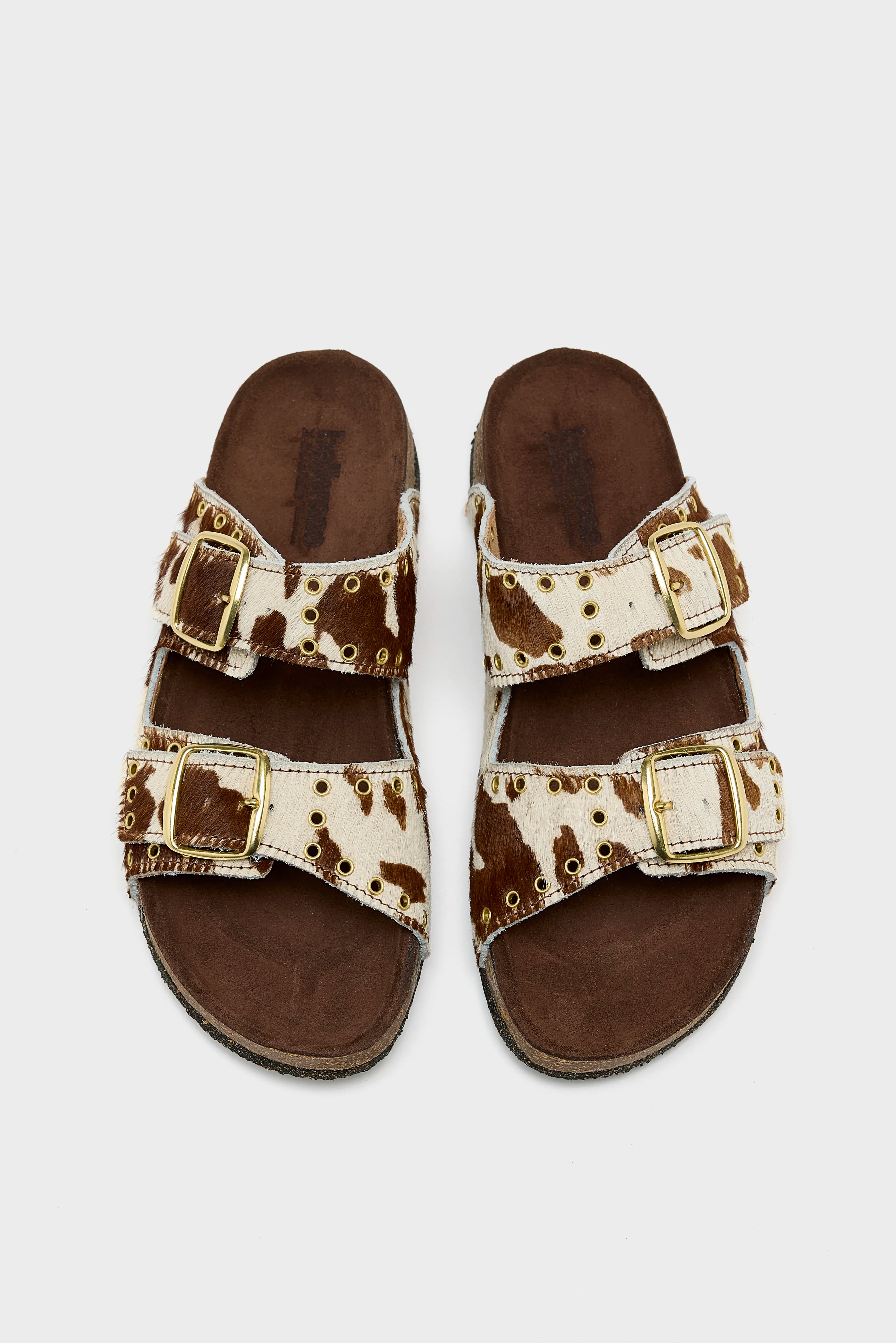 Œillet Leather Sandals (251 / W / MARRON)