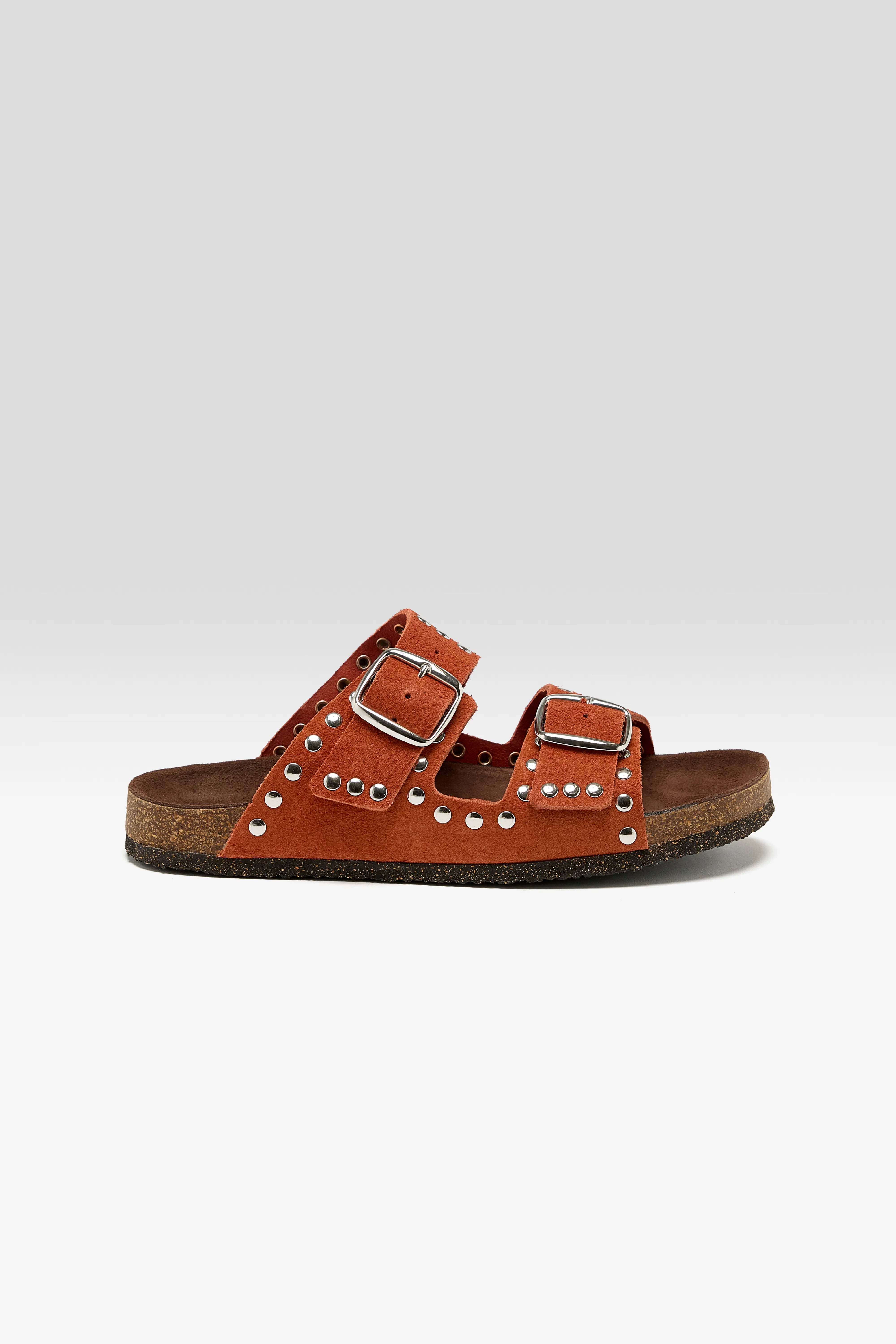 Rivet Suede Sandals Pour Femme | Bellerose