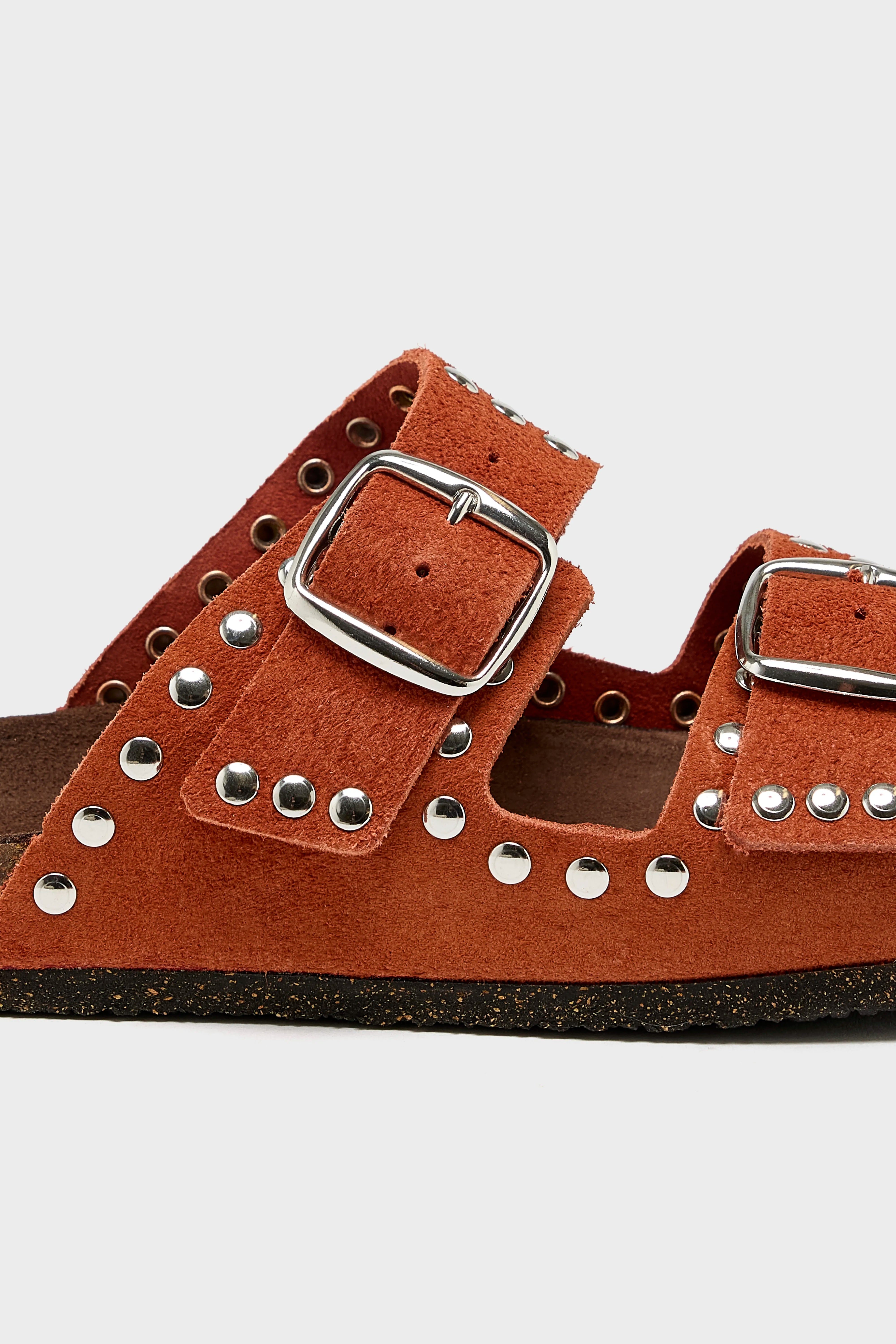 Rivet Suede Sandals Pour Femme | Bellerose