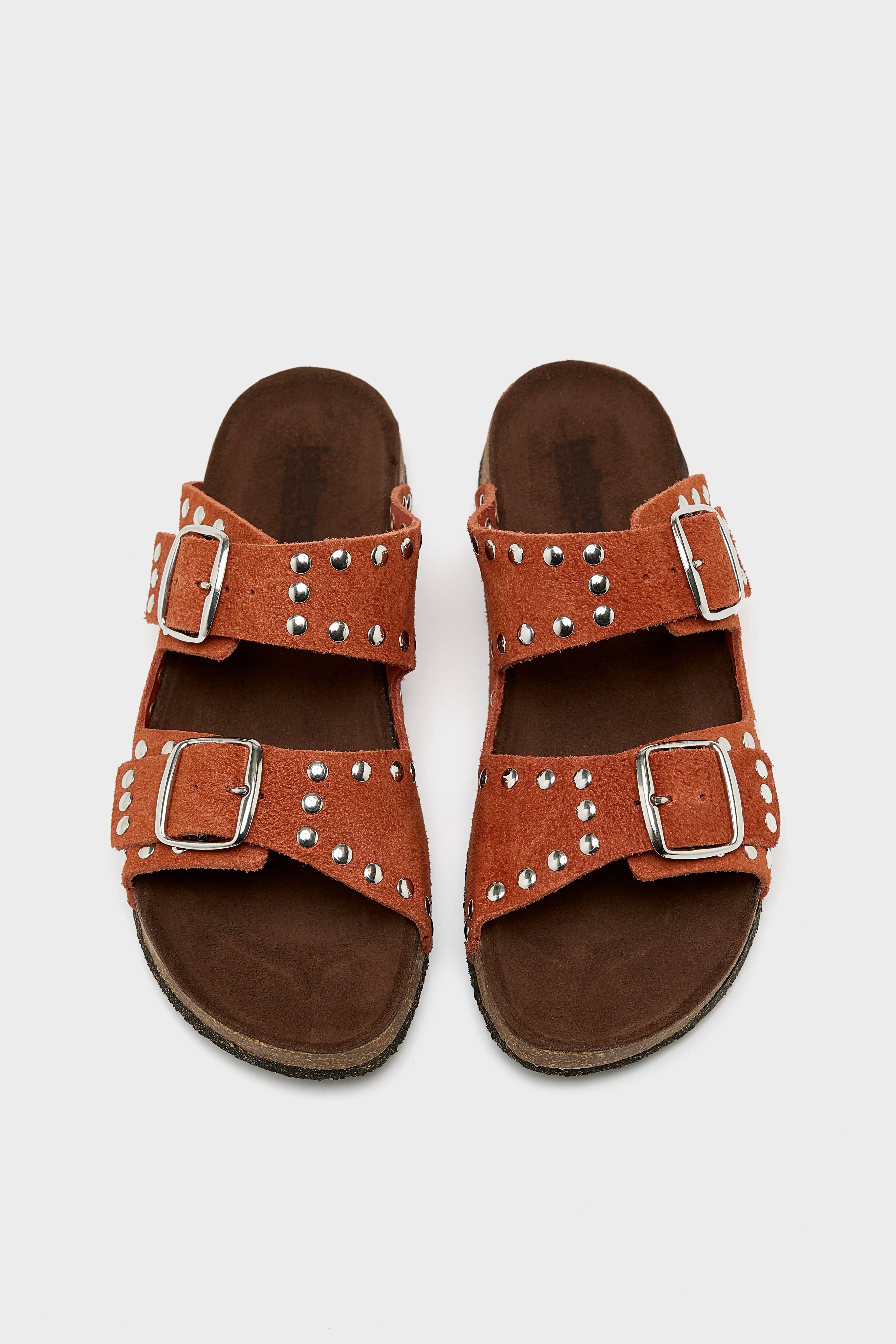 Rivet Suede Sandals Pour Femme | Bellerose