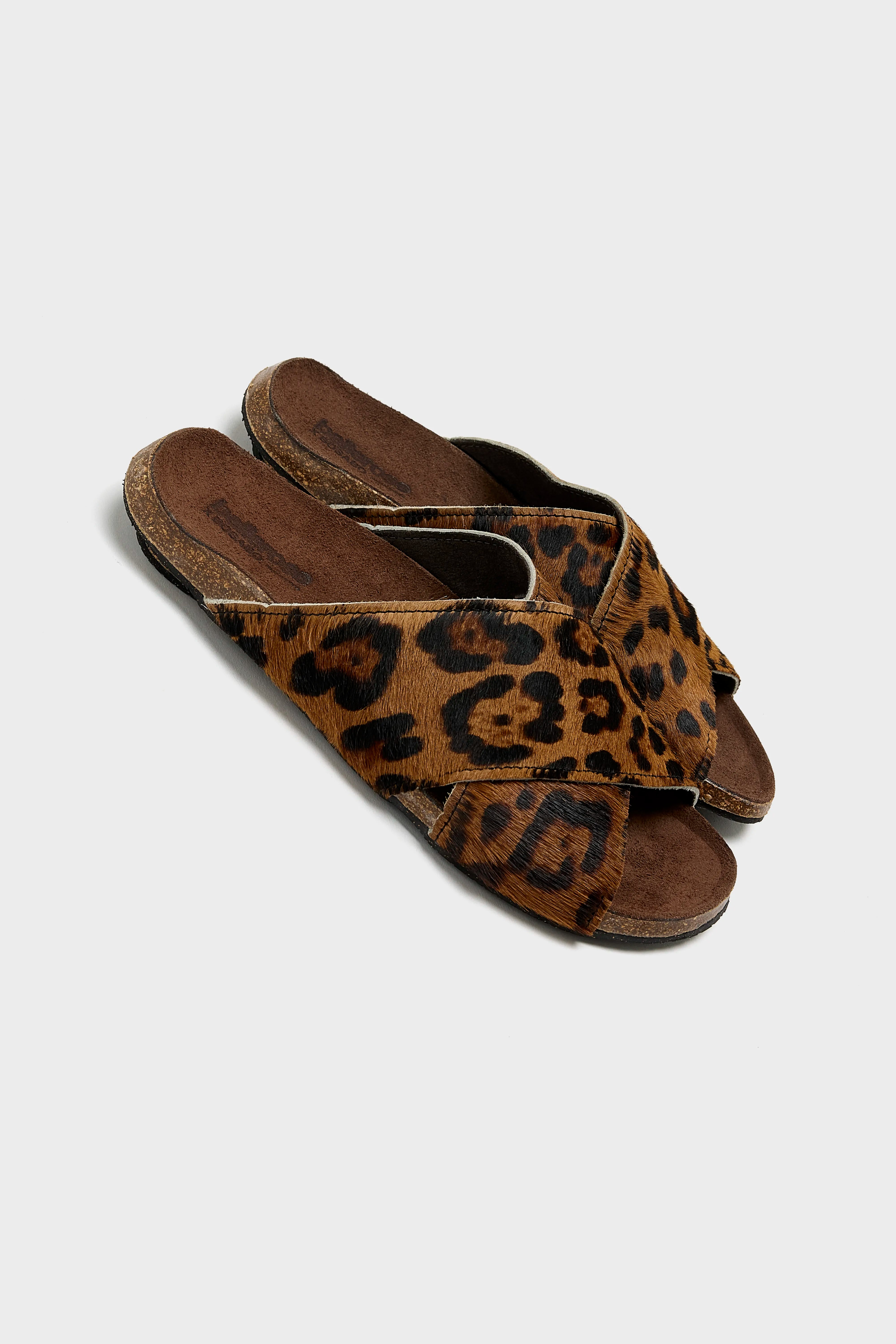 Guepard Leather Sandals  (251 / W / BROWN)