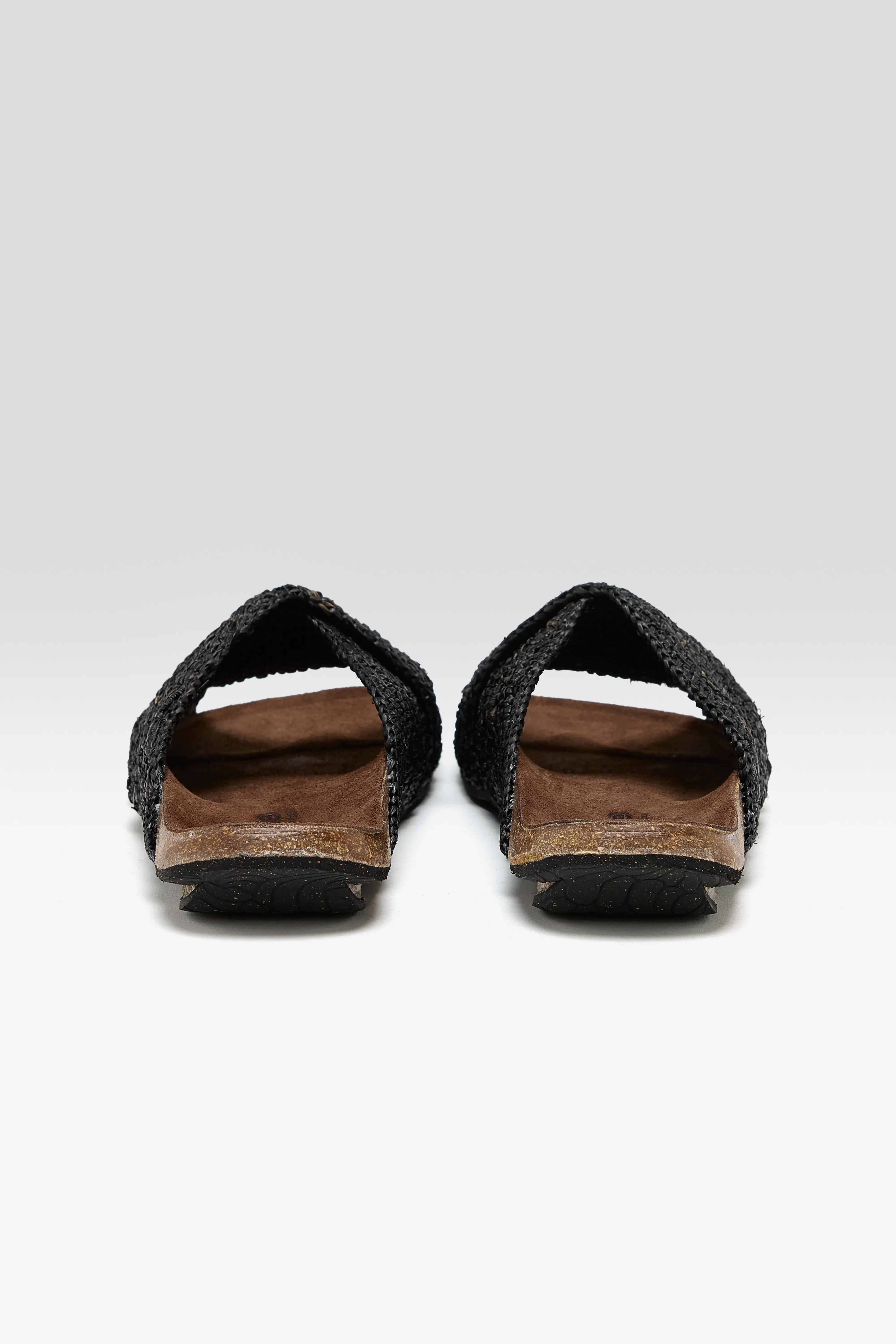 Raphia Noir Sandals  (251 / W / BLACK)