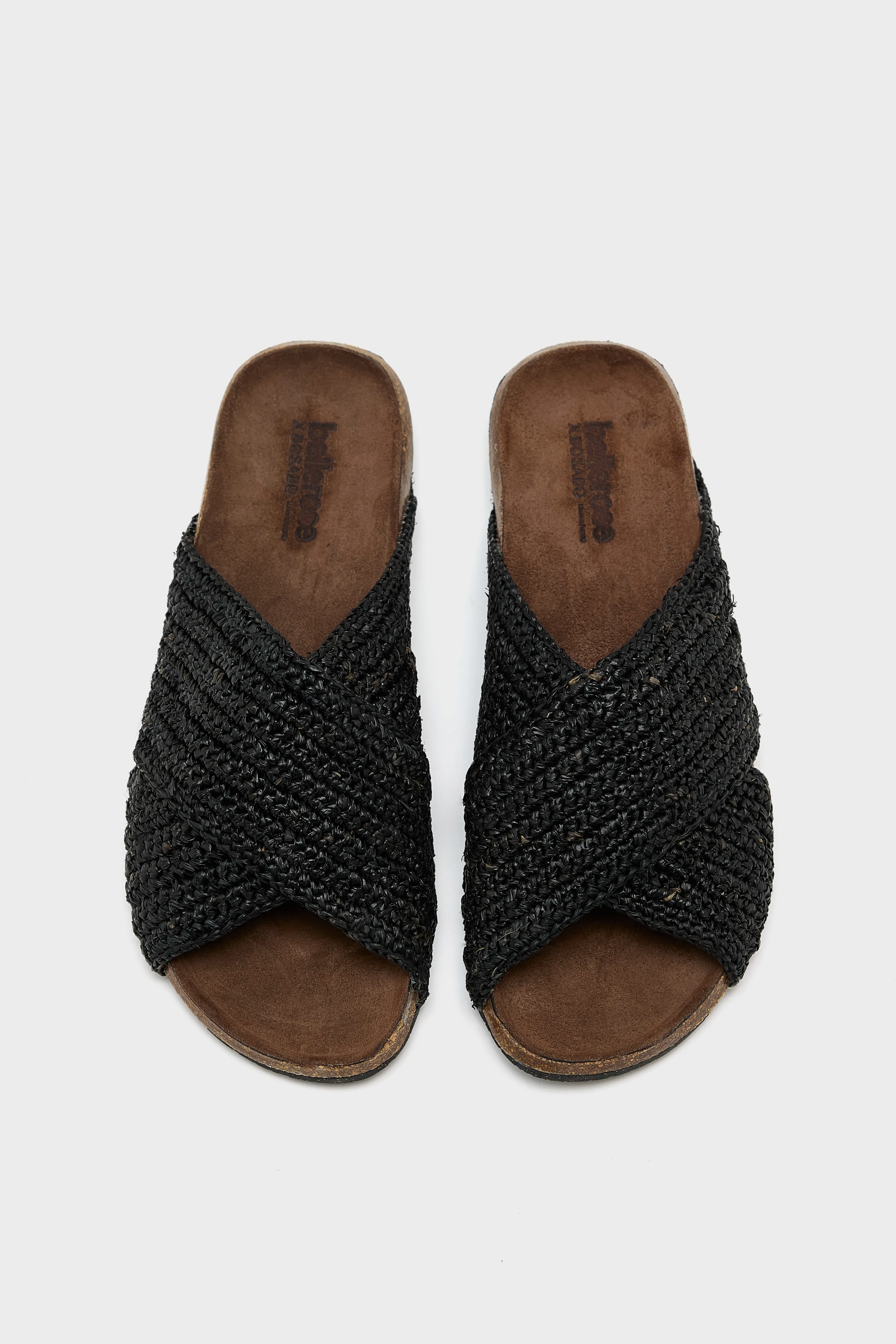 Raphia Noir Sandals For Women | Bellerose