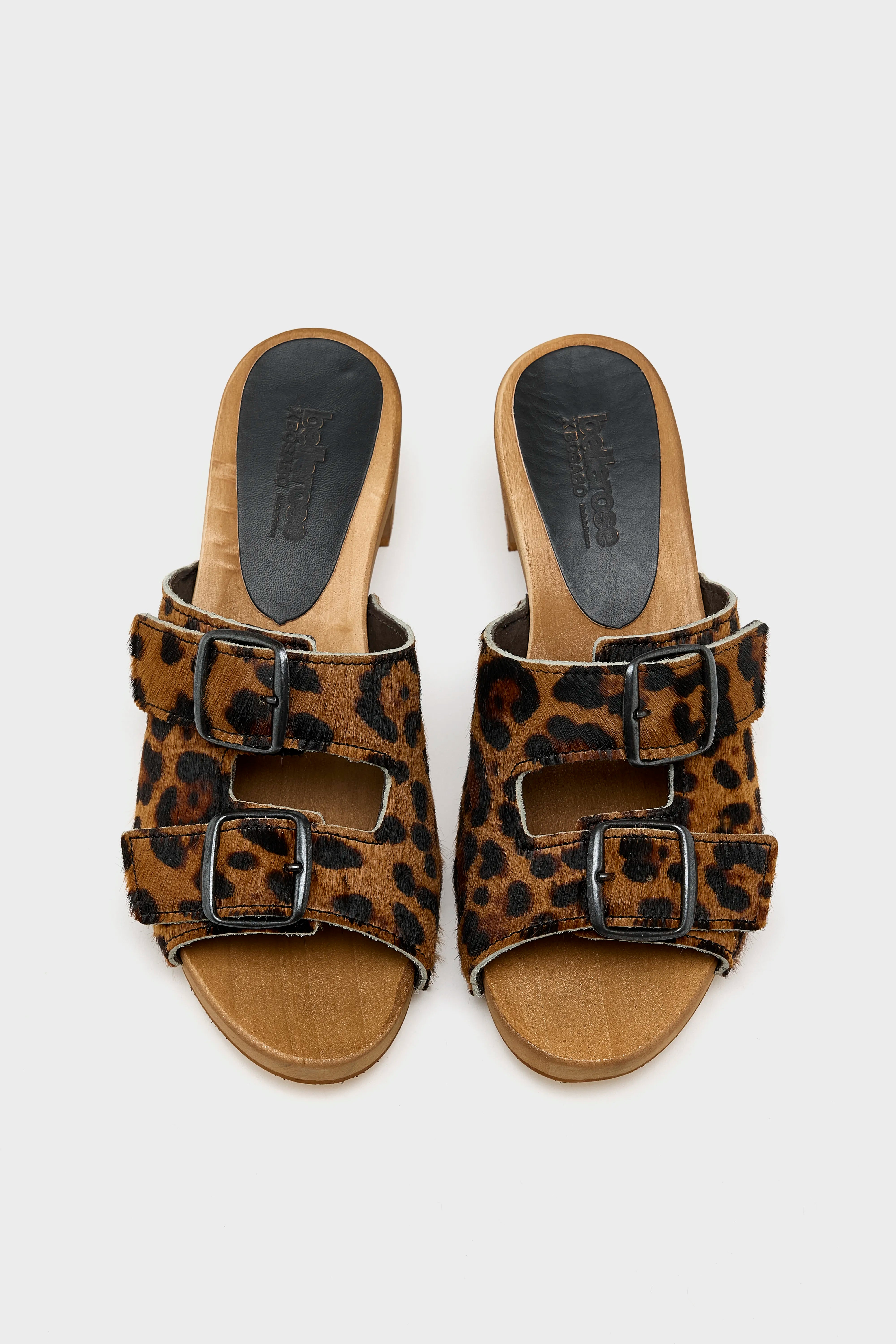 Guepard Leather Heel Sandals Pour Femme | Bellerose