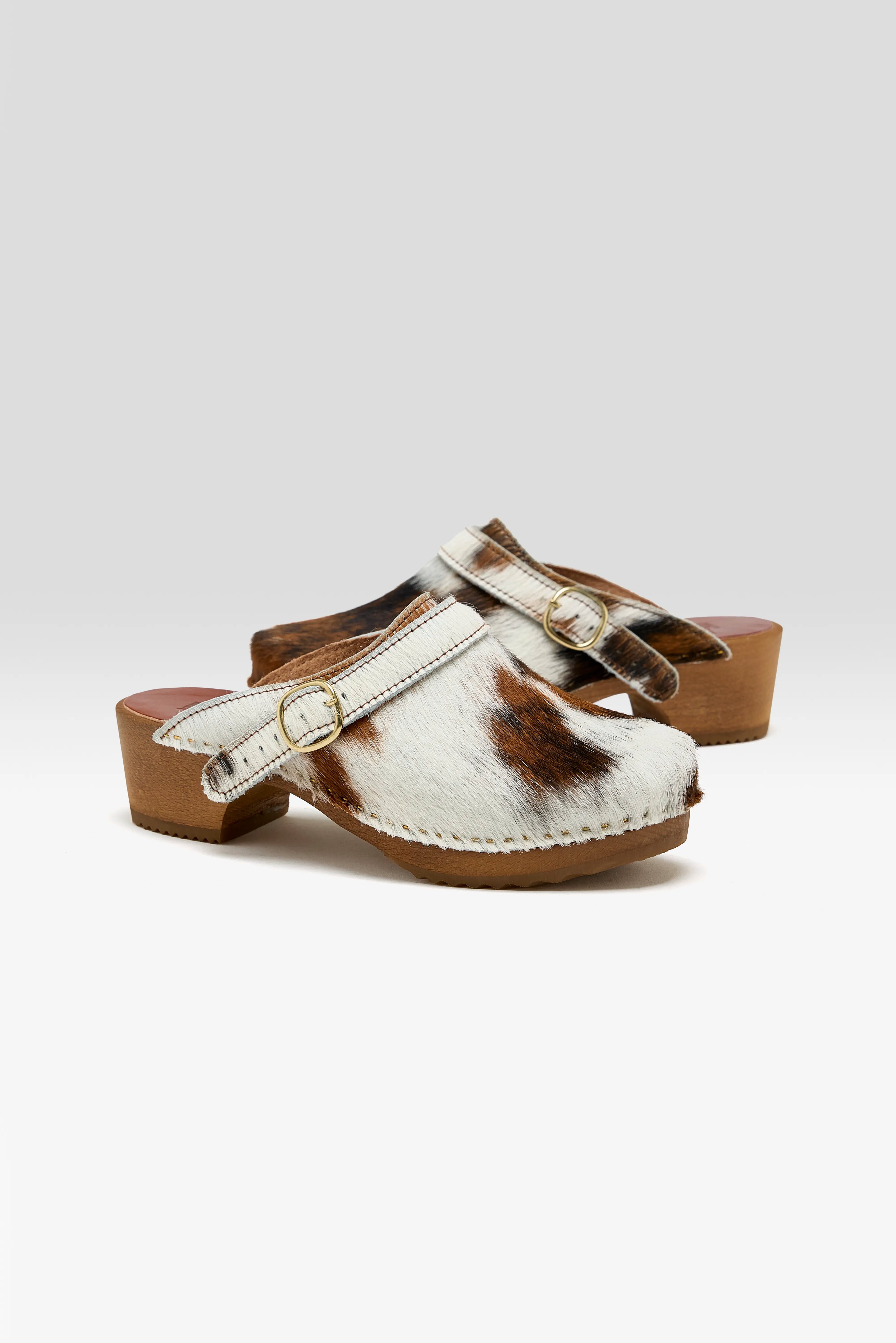 Normande Leather Heel Sandals Pour Femme | Bellerose