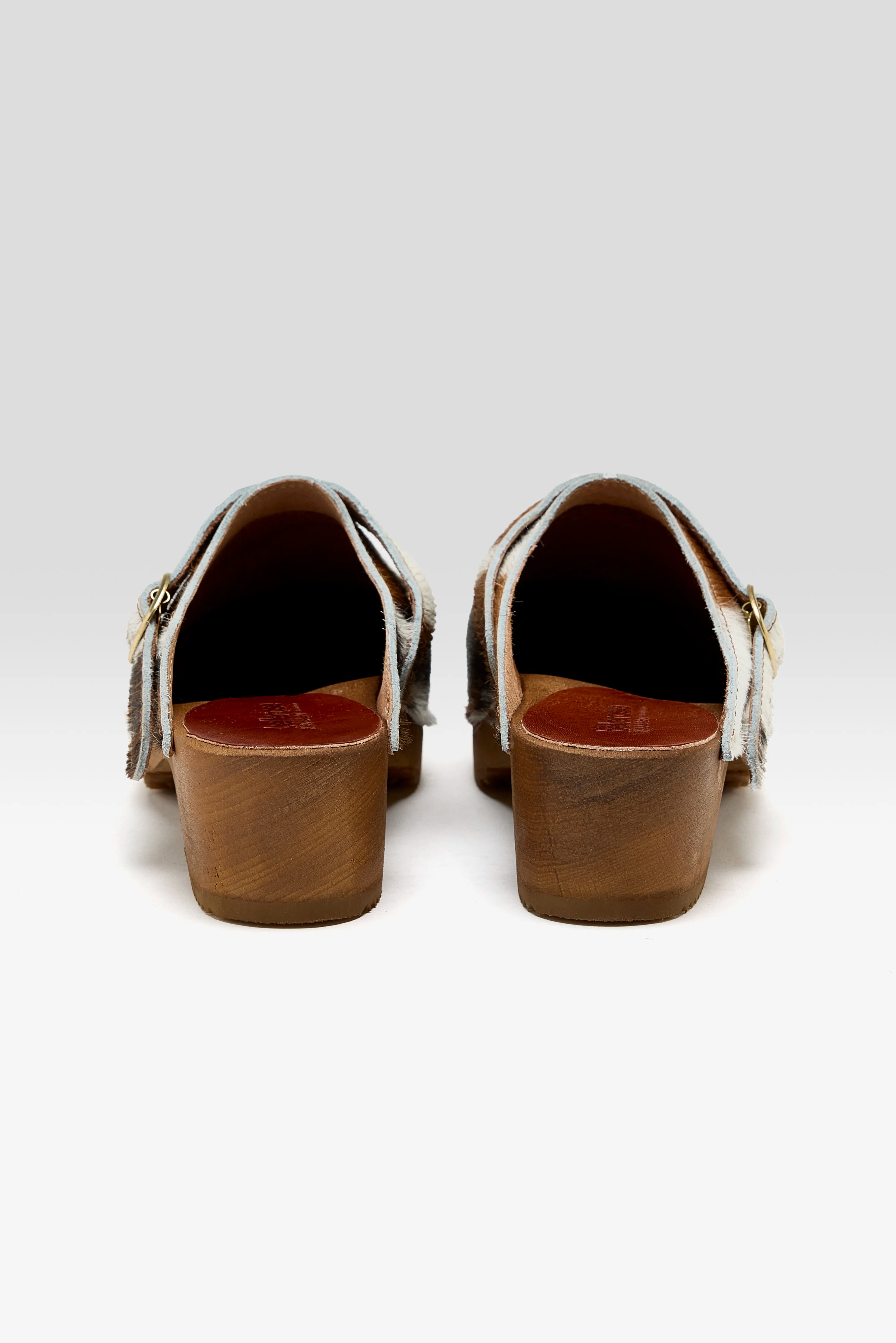 Normande Leather Heel Sandals (251 / W / BROWN)