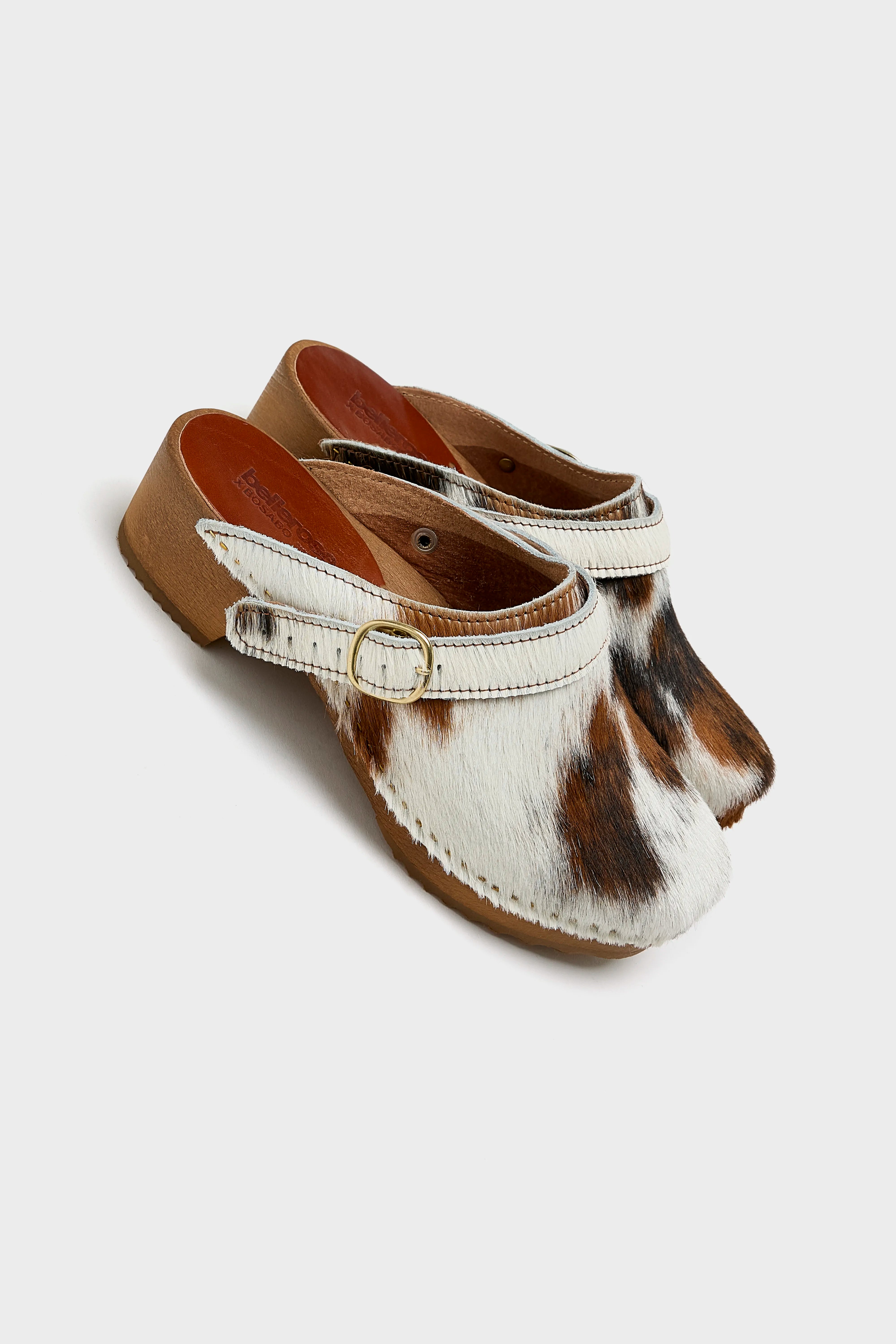 Normande Leather Heel Sandals (251 / W / BROWN)