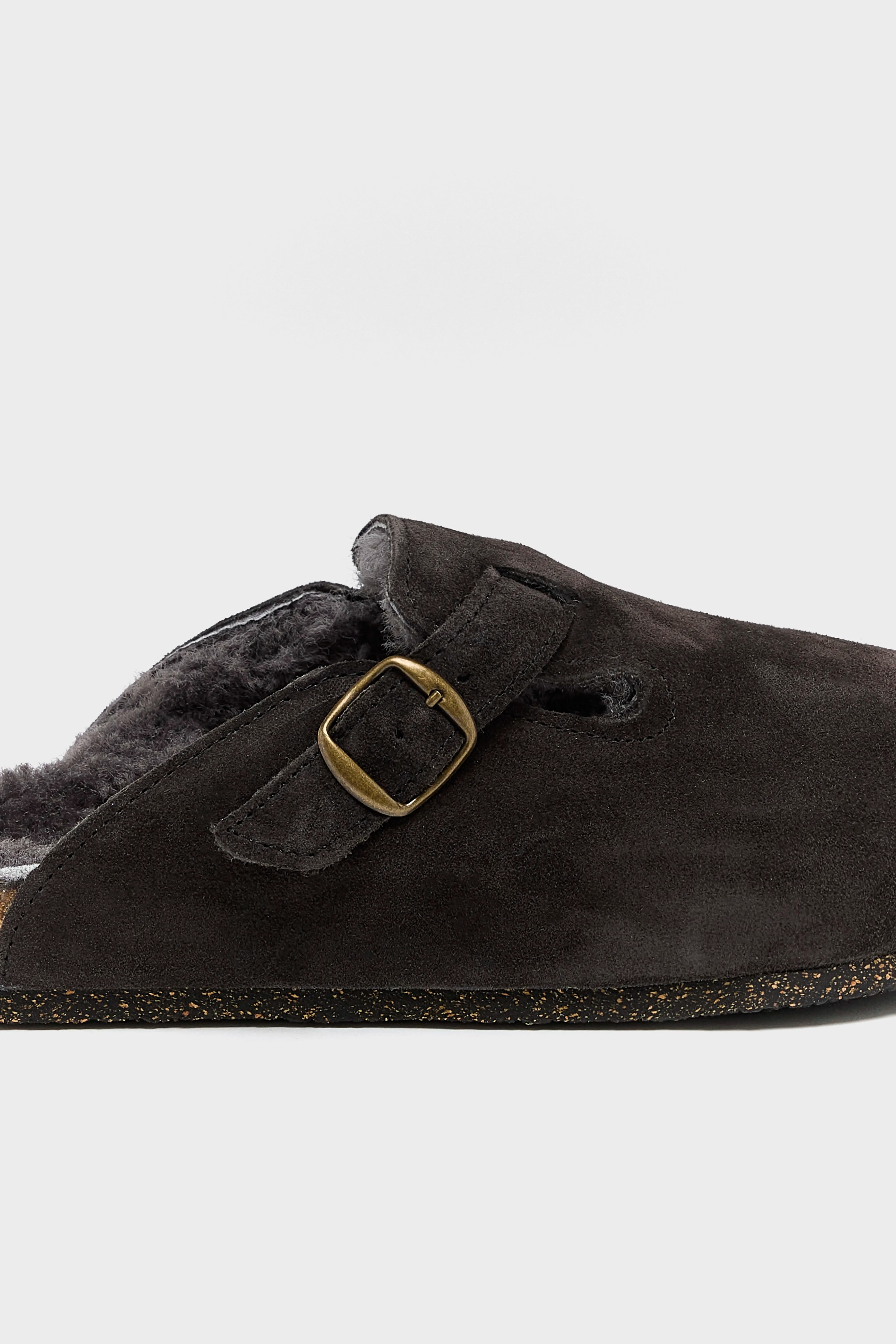 Moka Velour Clogs Voor Dames | Bellerose