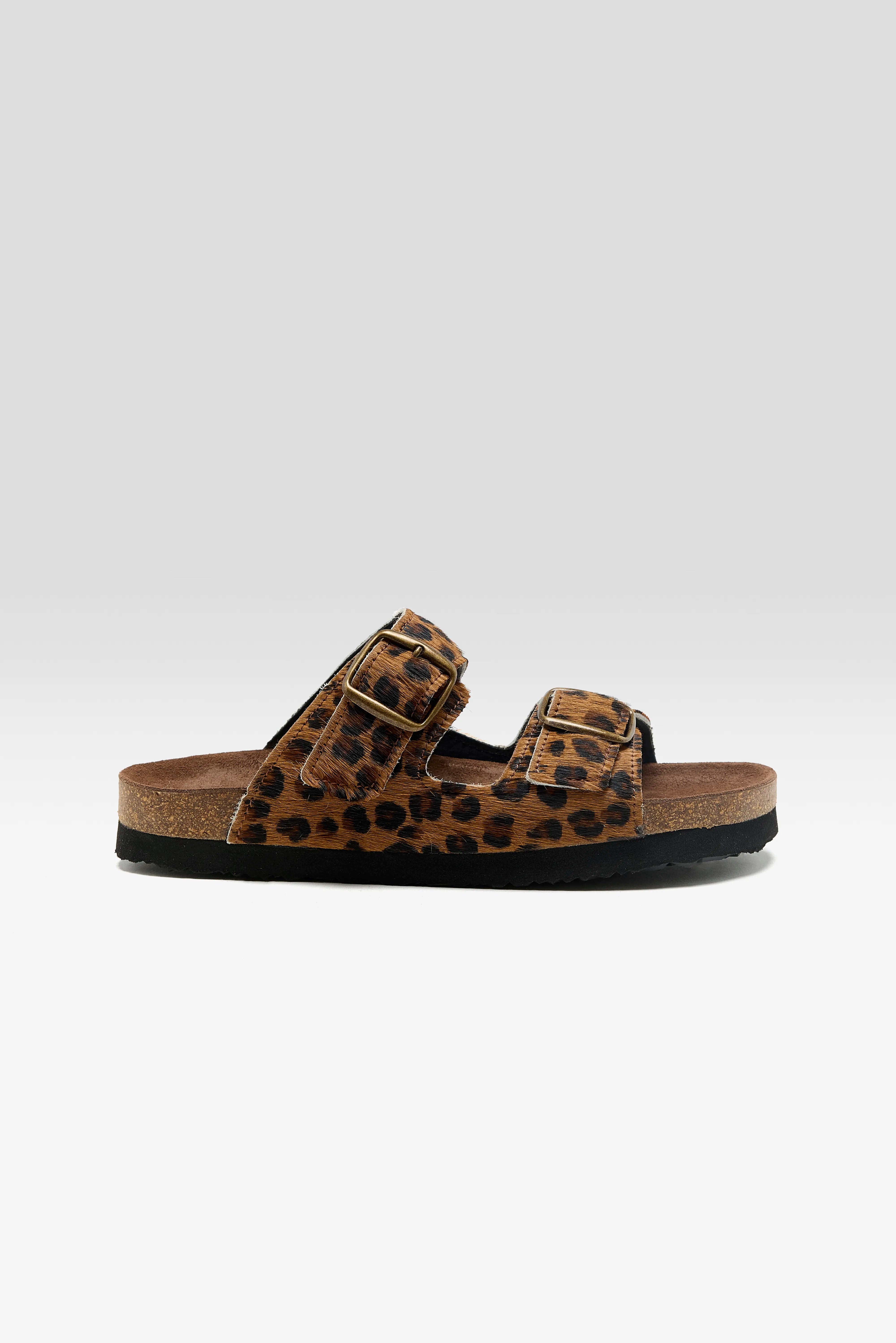 Leopard Ponyhair Sandals For Women | Bellerose