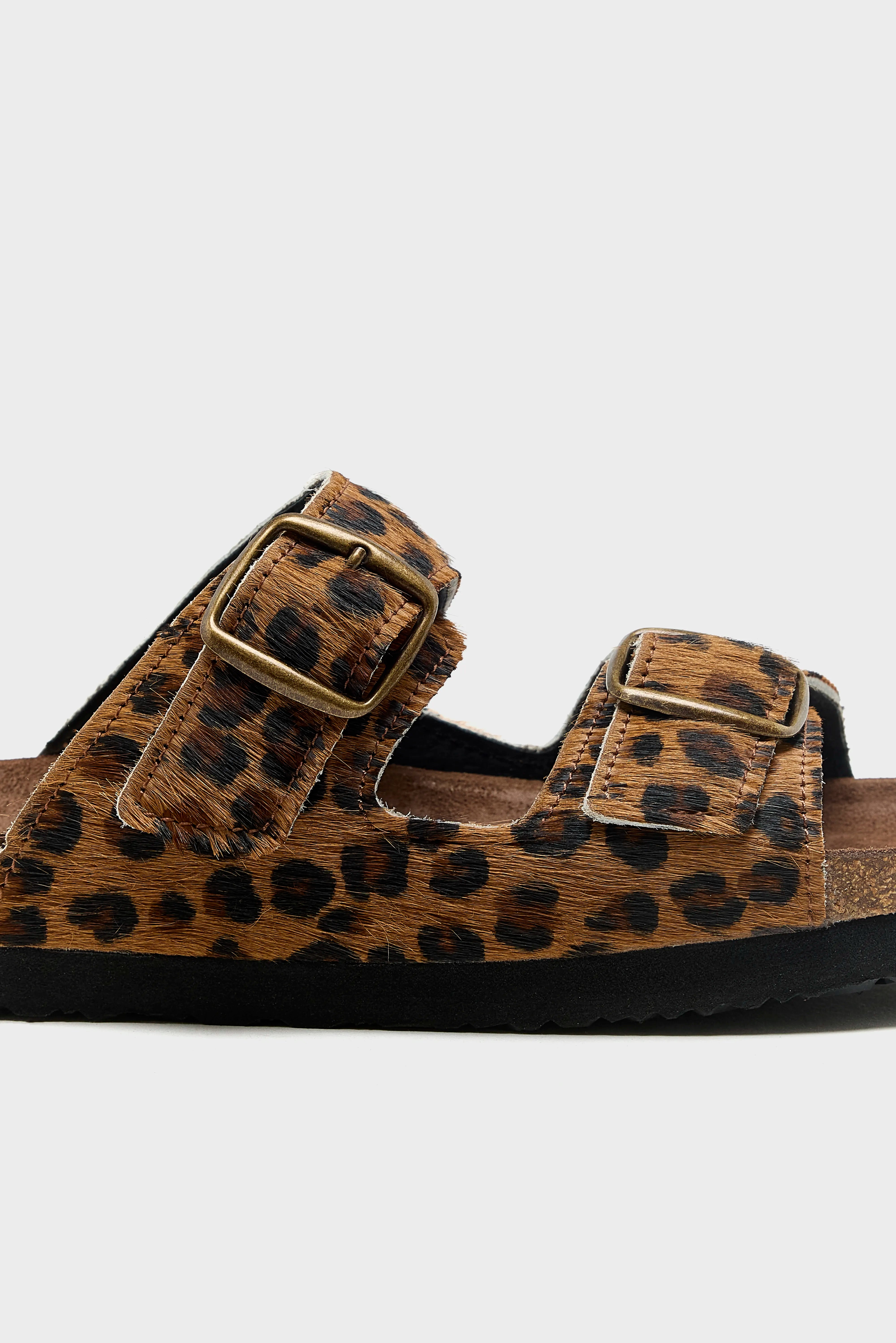 Leopard Ponyhair Sandals For Women | Bellerose