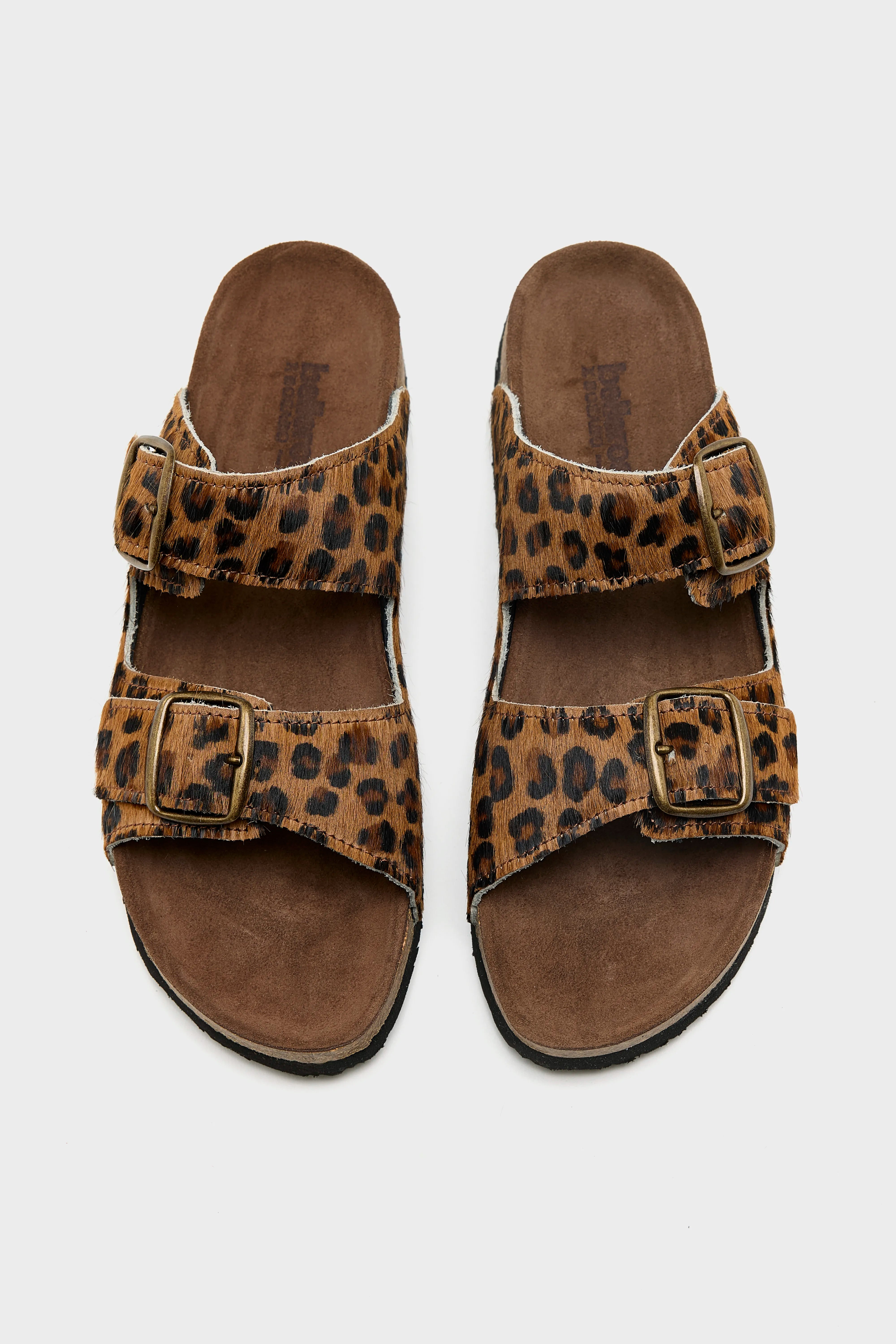 Leopard Ponyhair Sandals For Women | Bellerose