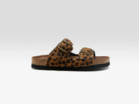 BOSABO Sandales en Ponyhair Rouge  
