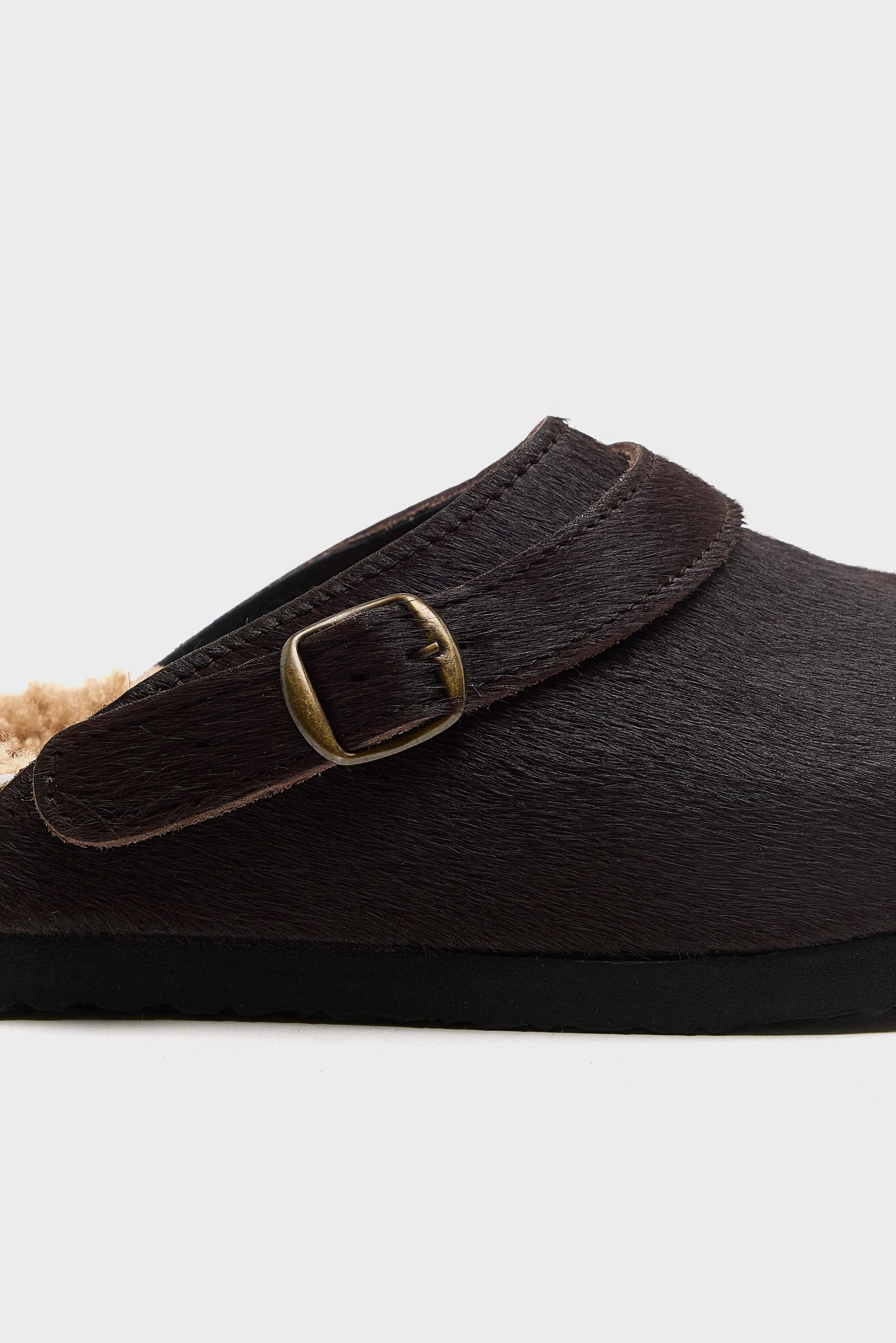 Ponyhaar Clogs (262 / W / BROWN)