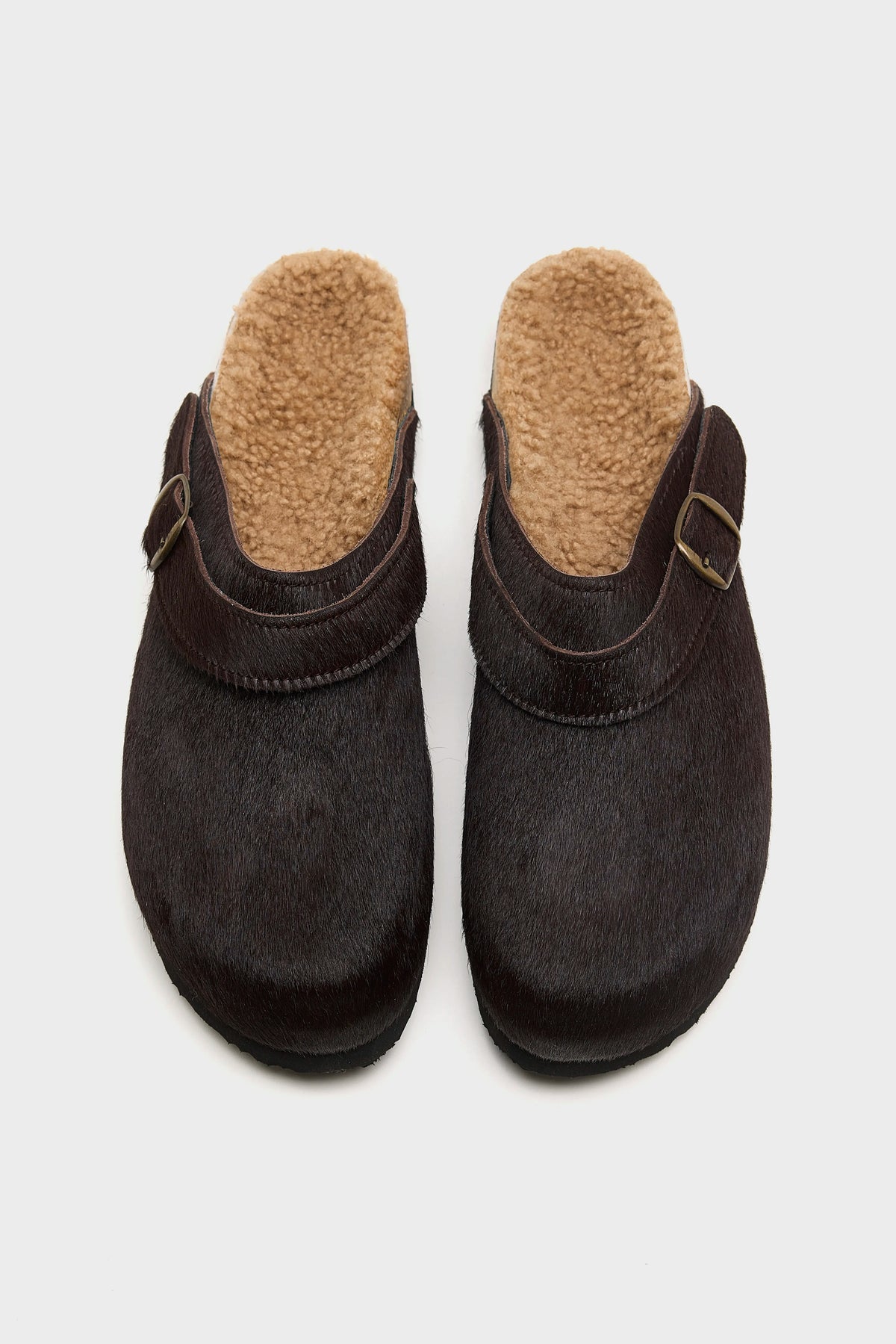 Ponyhaar Clogs (262 / W / BROWN)