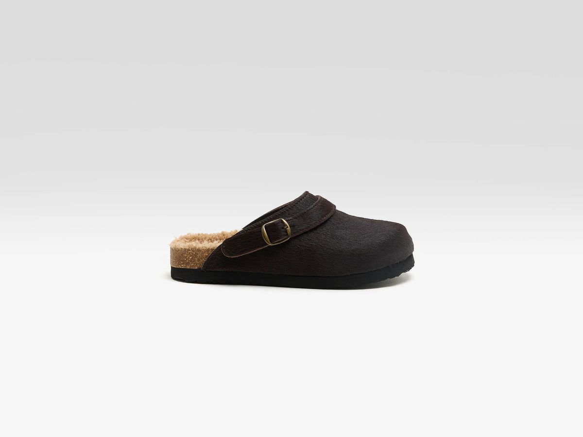 Ponyhaar Clogs (262 / W / BROWN)