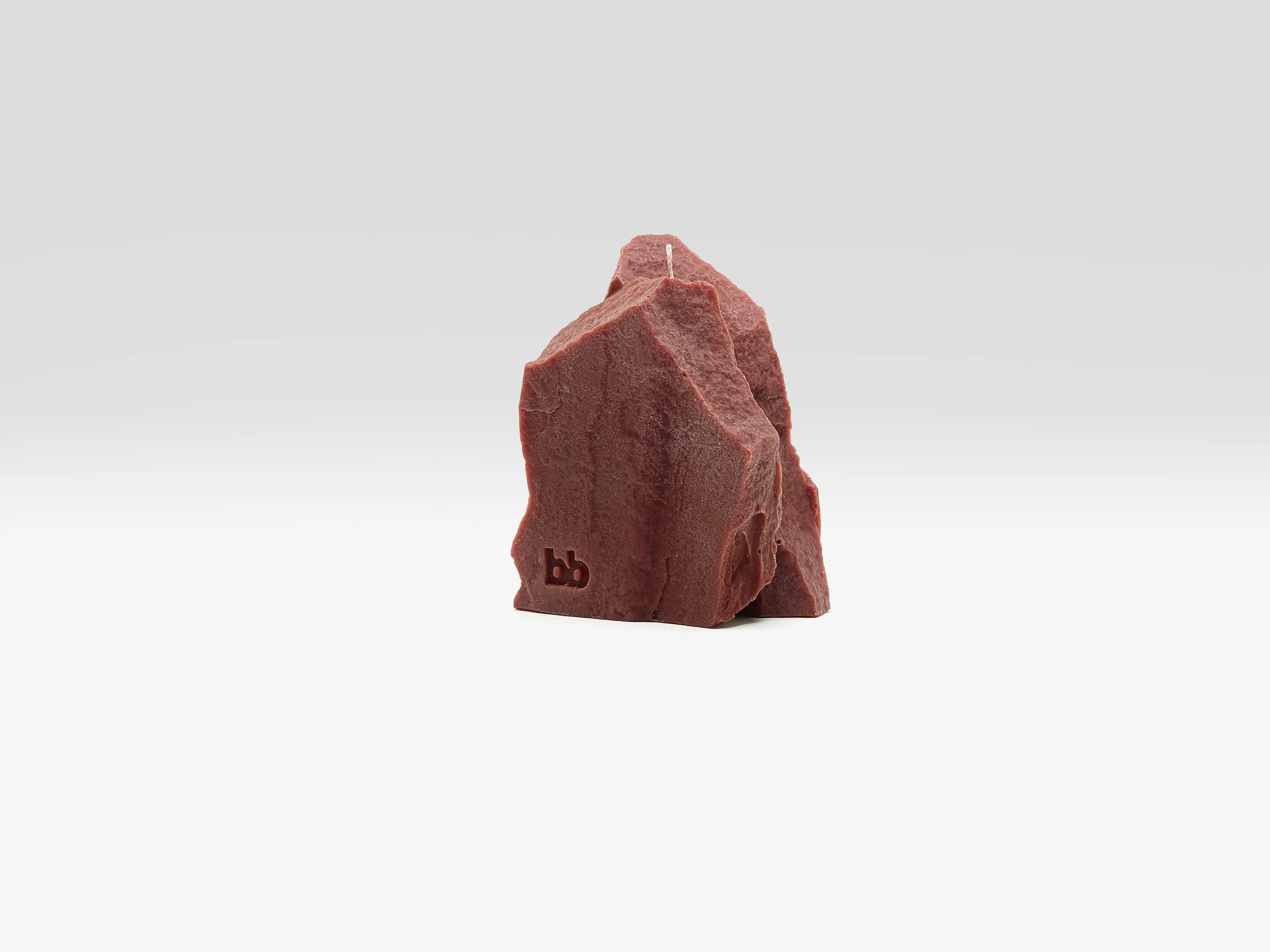 Bougie sculpturale rouge (261 / U / BURGUNDY)