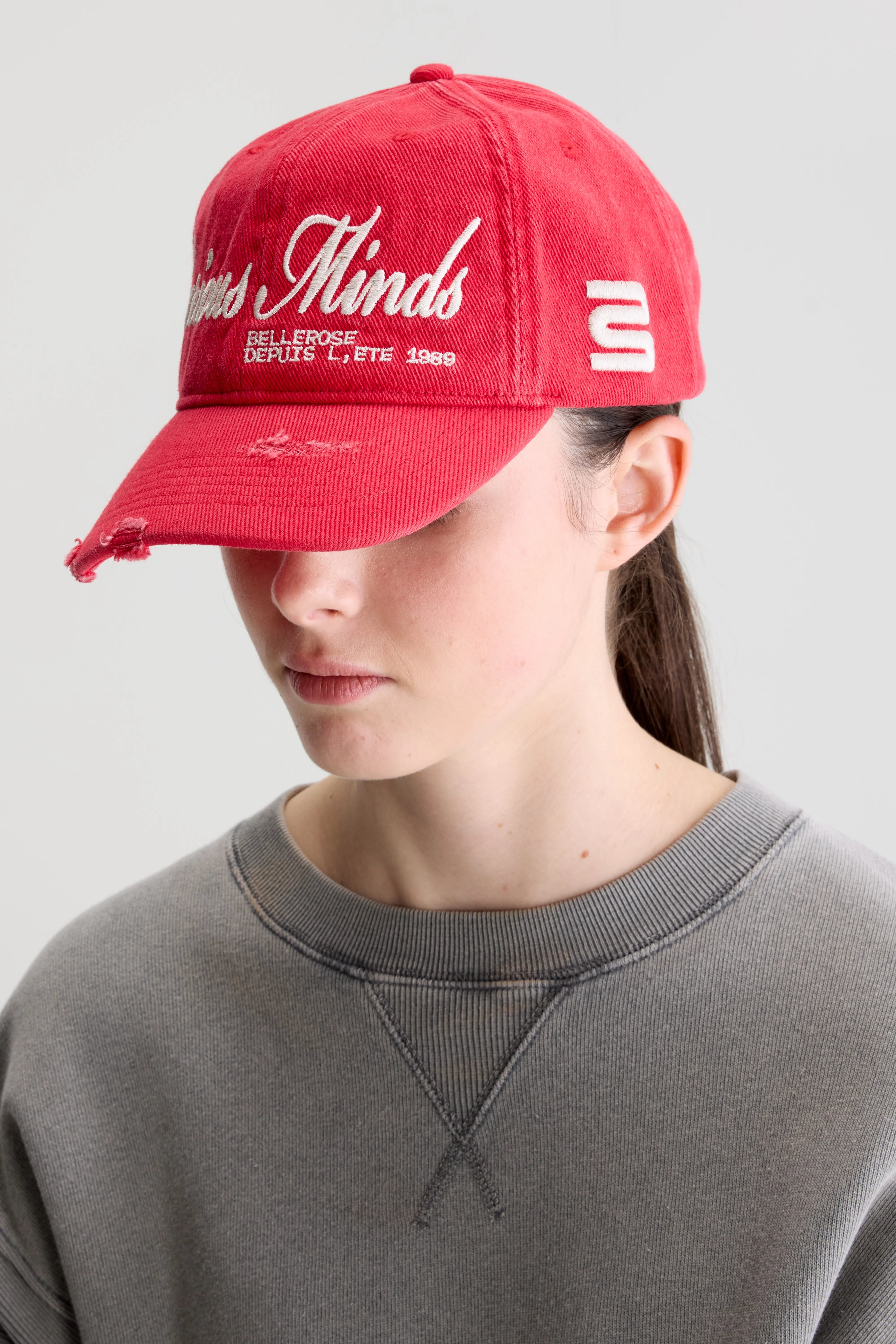 Dooba Baseball Cap - Ecru / Poppy For Unisex | Bellerose