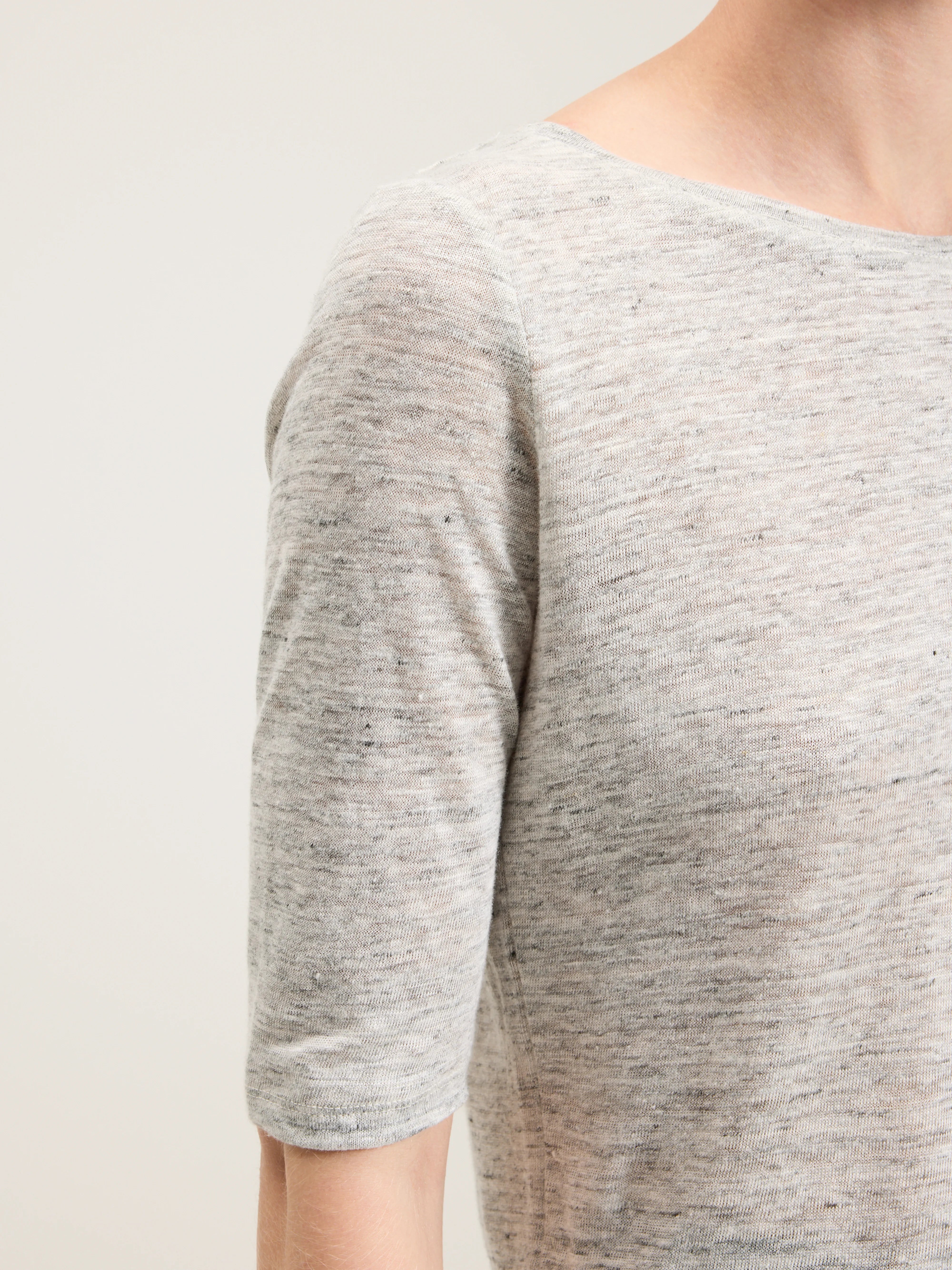 T-shirt Slim Seas - Heather grey Pour Femme | Bellerose