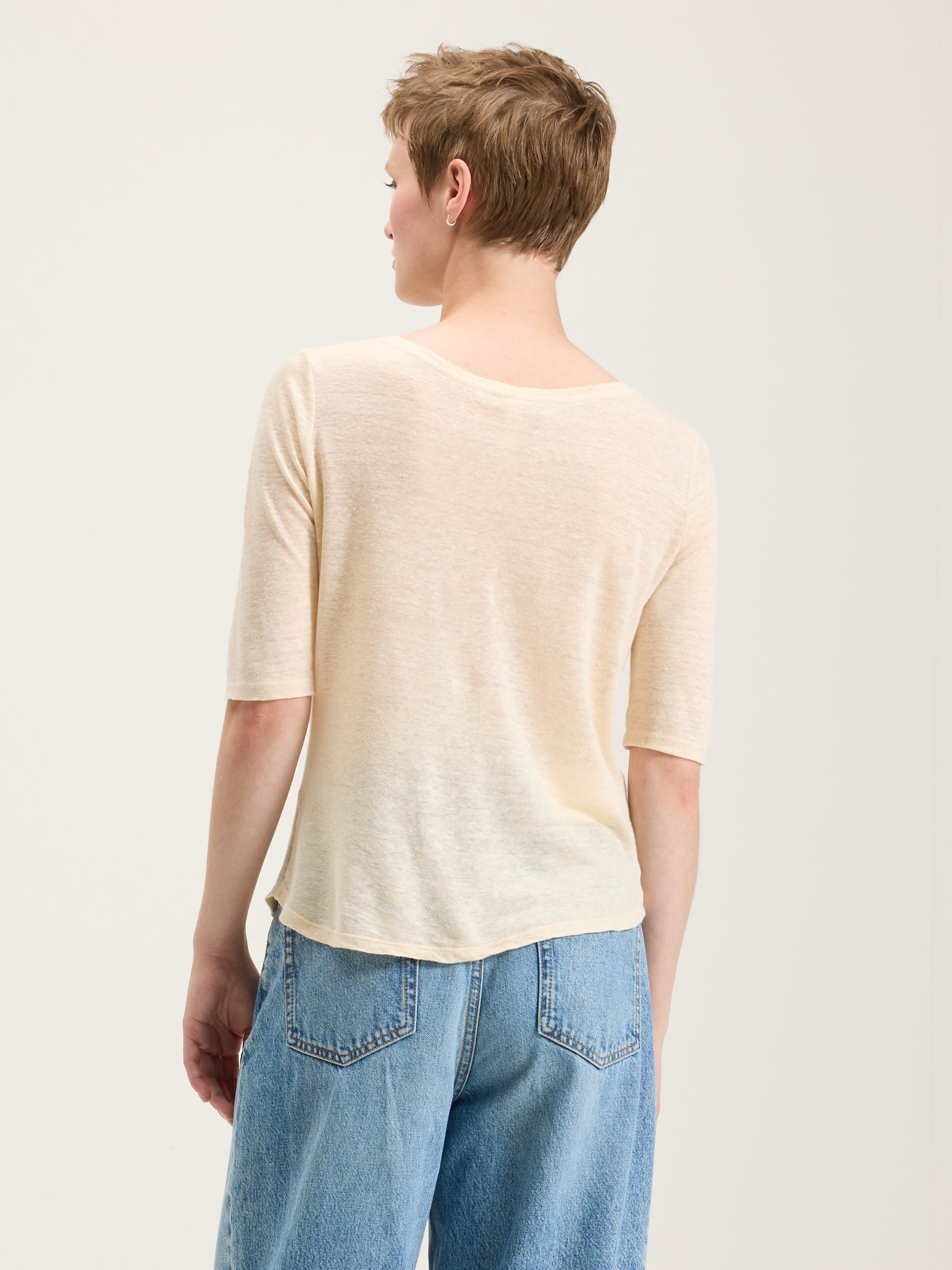 T-shirt Slim Seas - Ecru Pour Femme | Bellerose