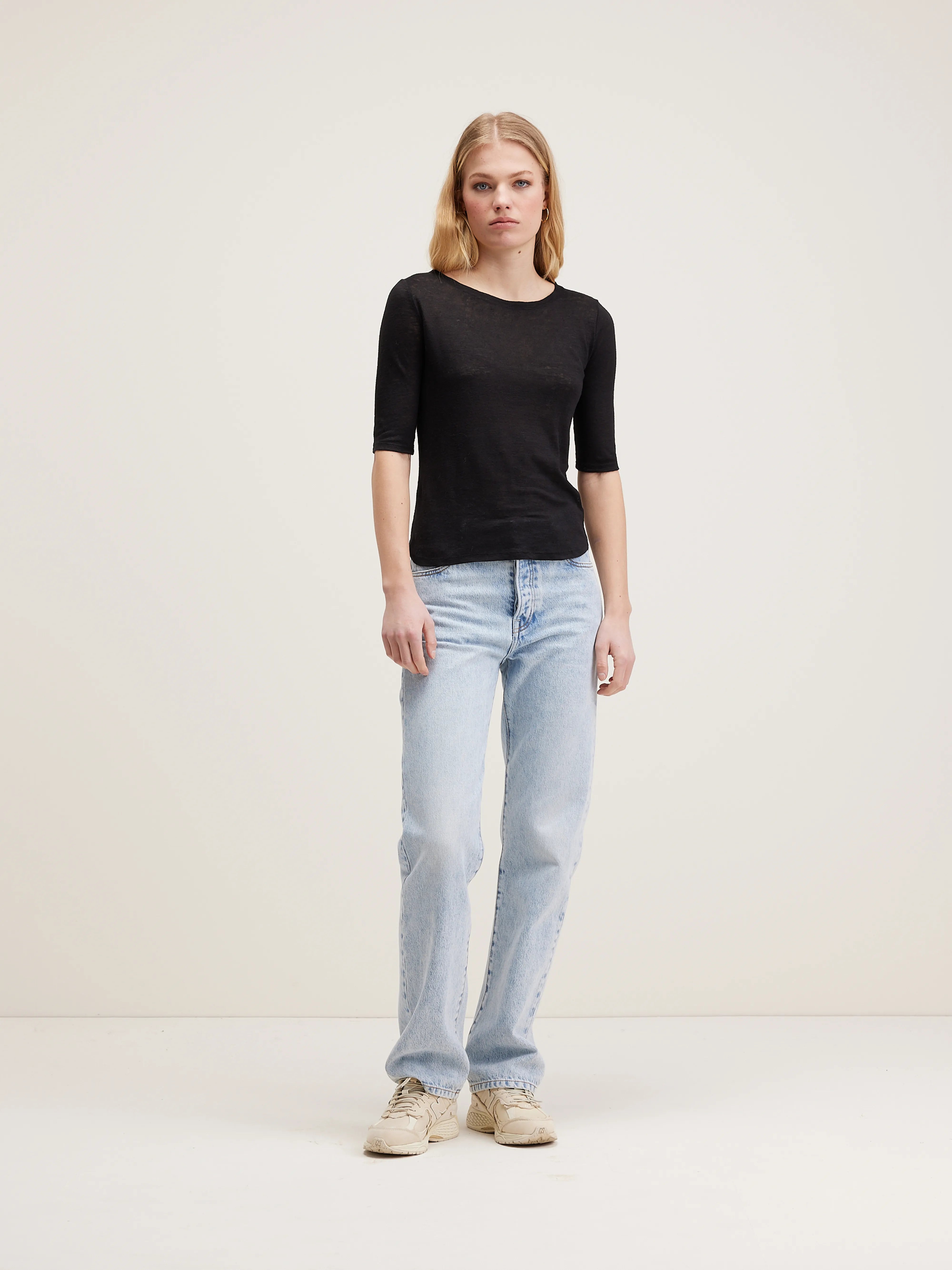 Seas Slim T-shirt - Off black Voor Dames | Bellerose