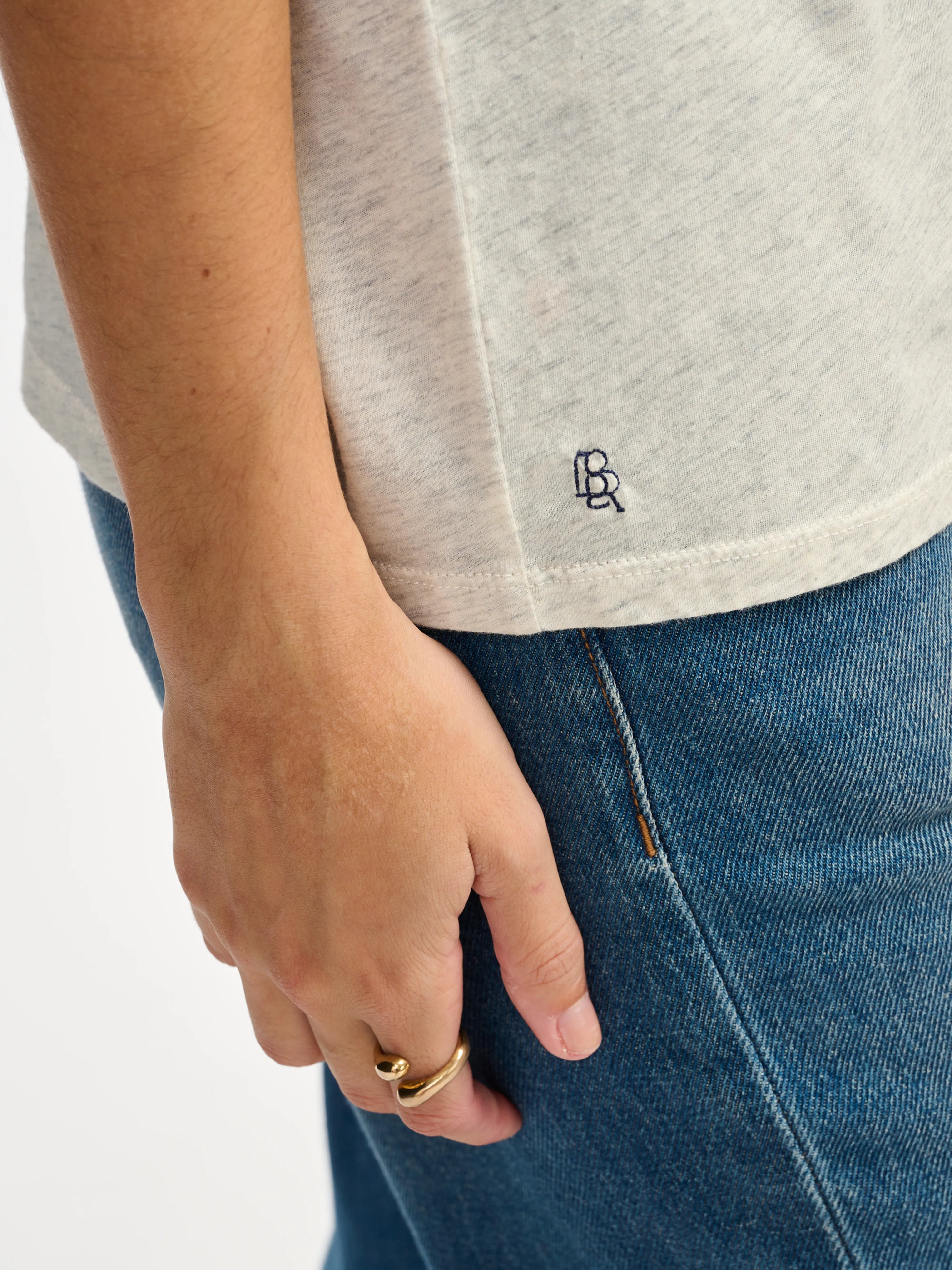 Covi korte mouwen t-shirt (242 / W / OYSTER)