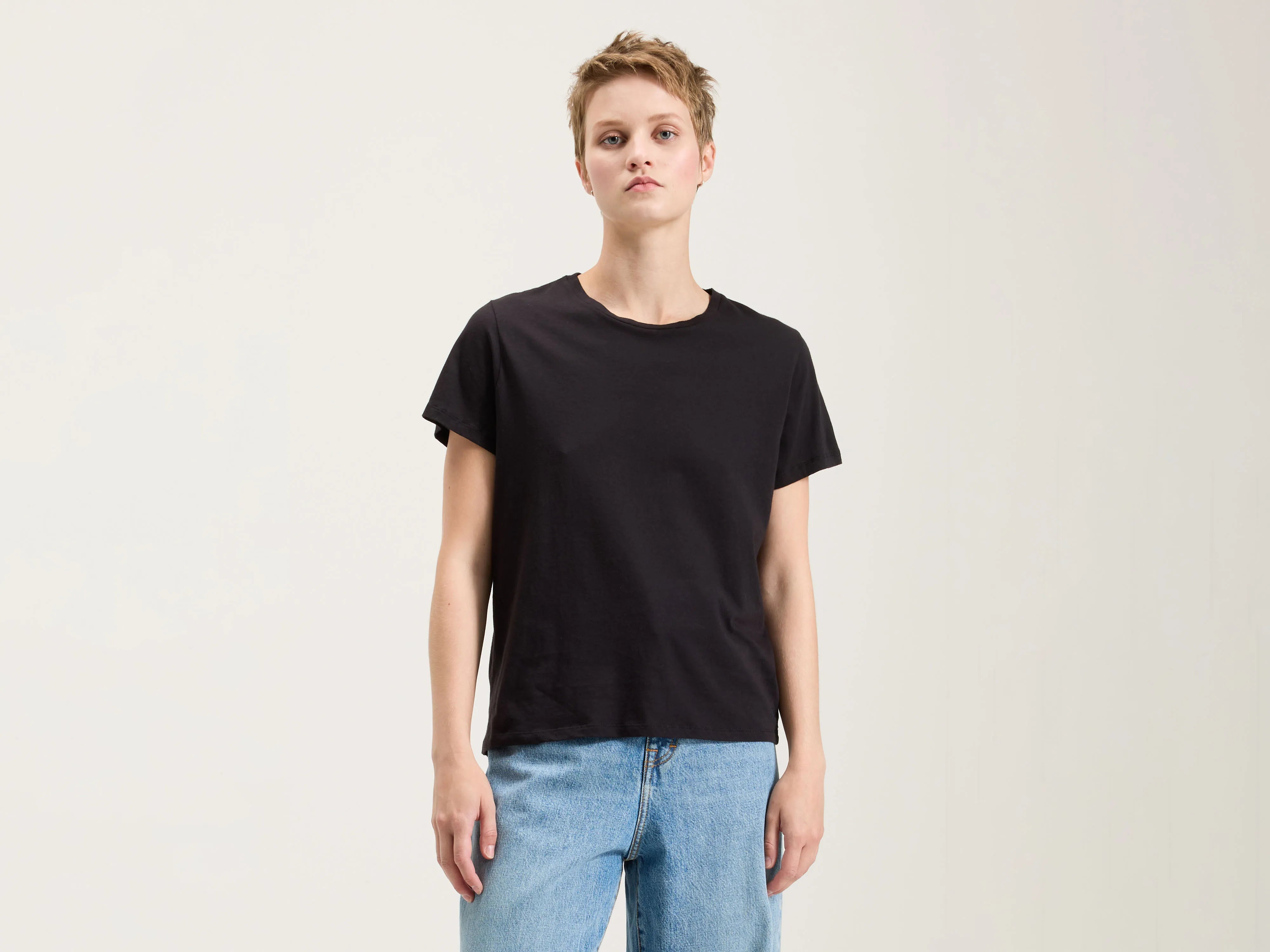 T-shirt À Manches Courtes Covi - Off black Pour Femme | Bellerose