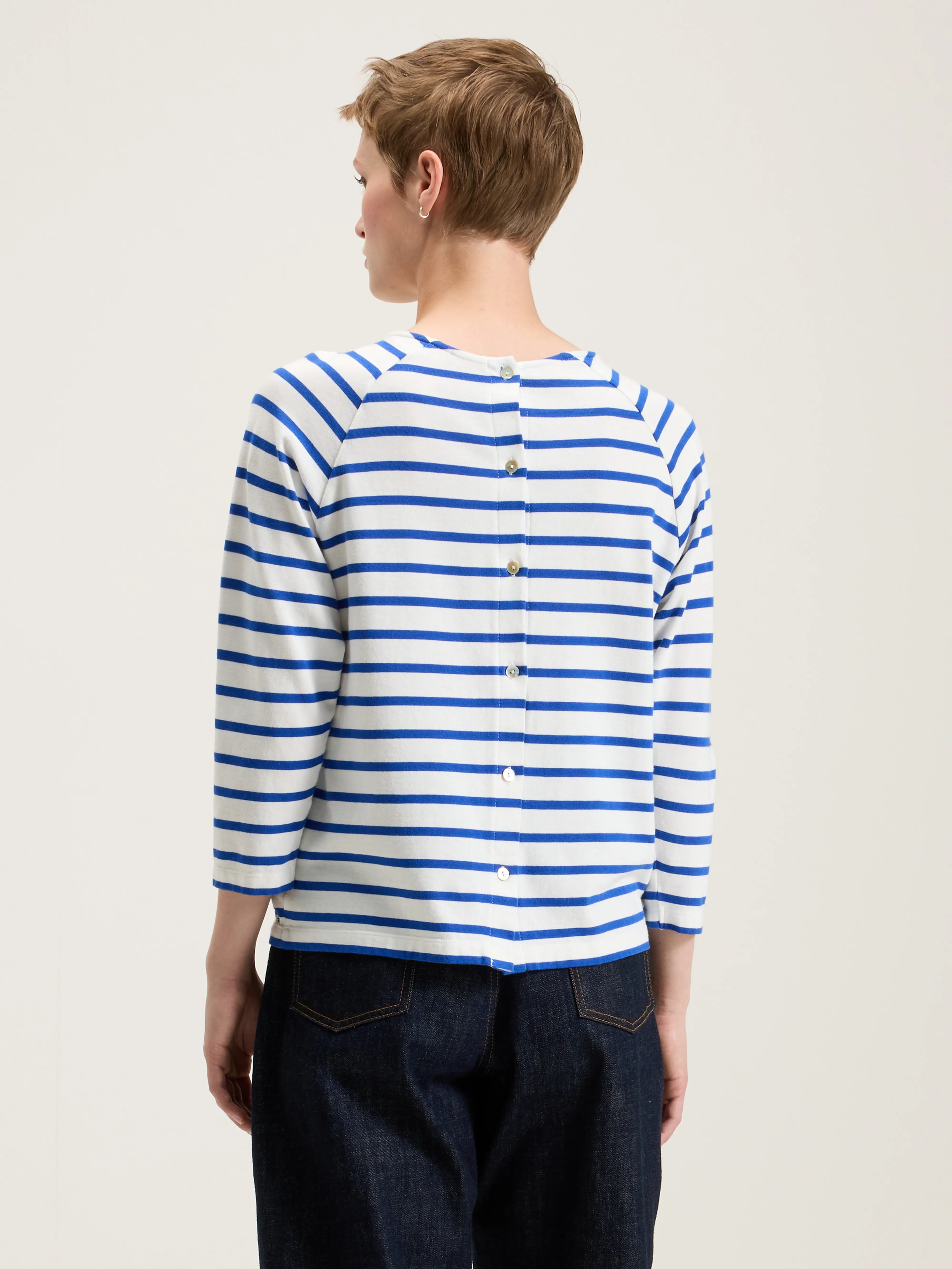 T-shirt col rond Maow (242 / W / STRIPE C)