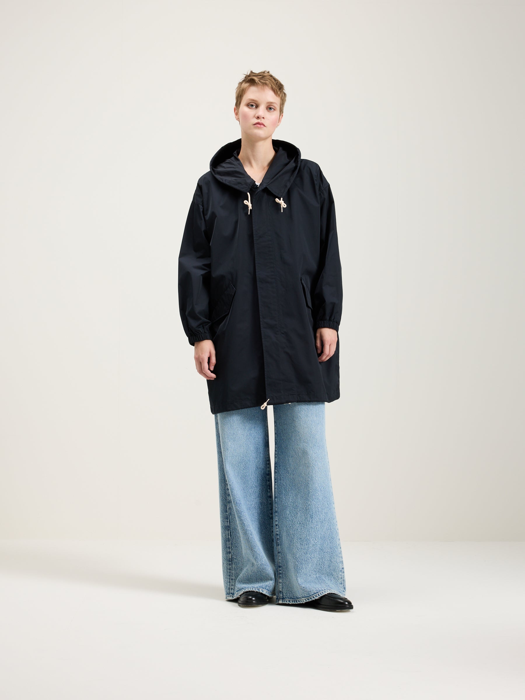 Laos Hooded Parka - Navy For Women | Bellerose