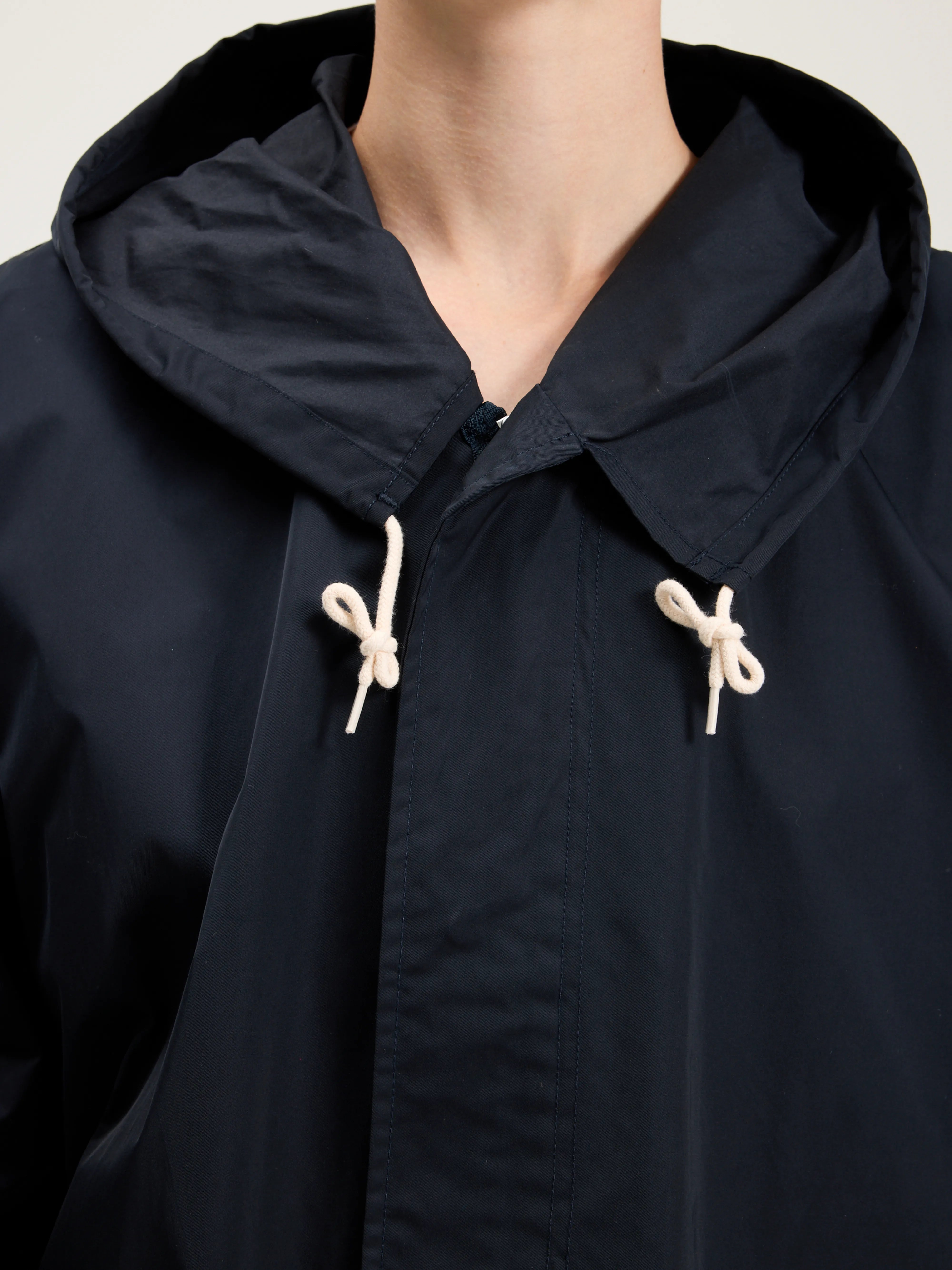 Laos Hooded Parka - Navy For Women | Bellerose