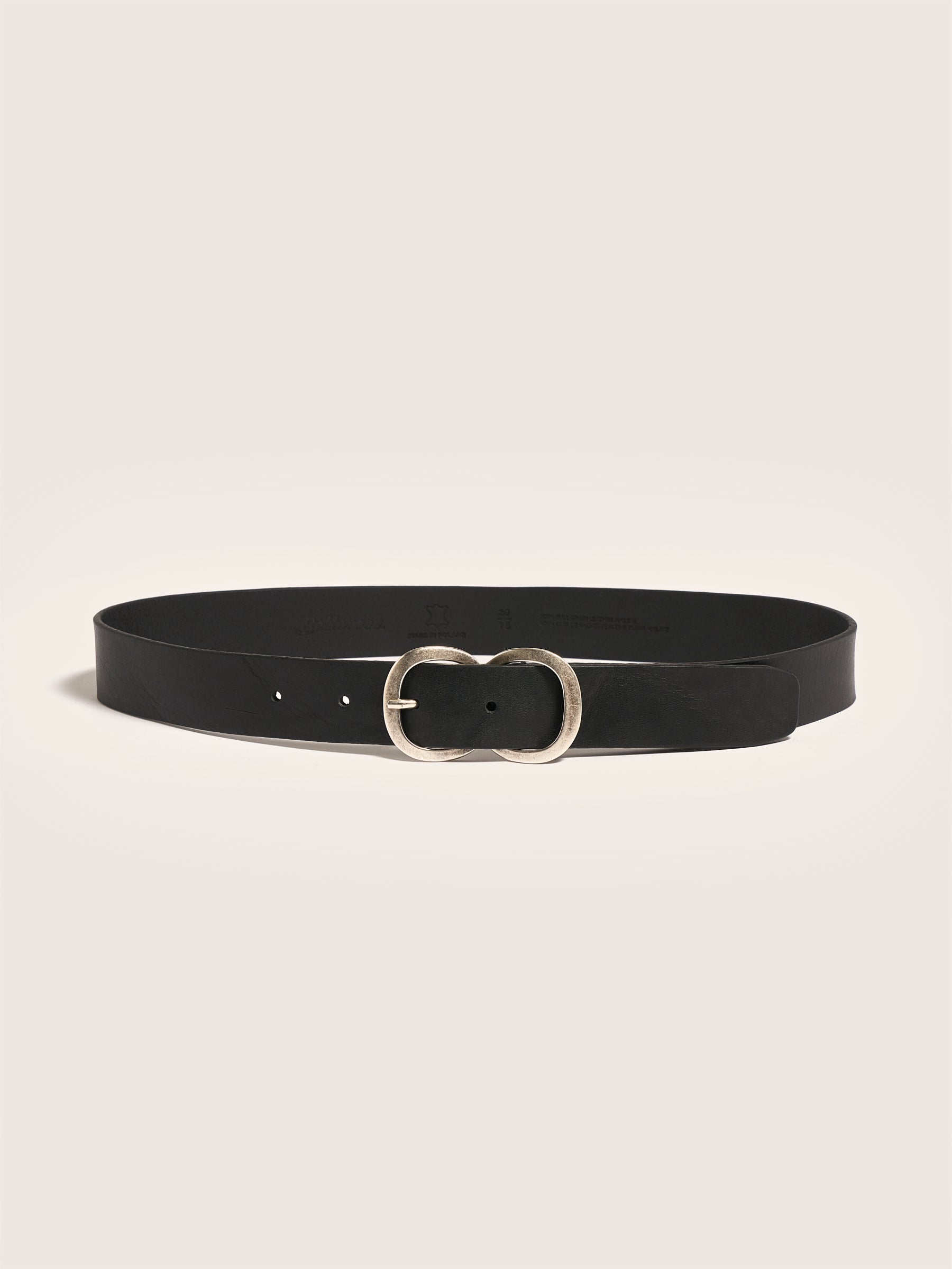 Sabas leren riem (251 / W / BLACK)