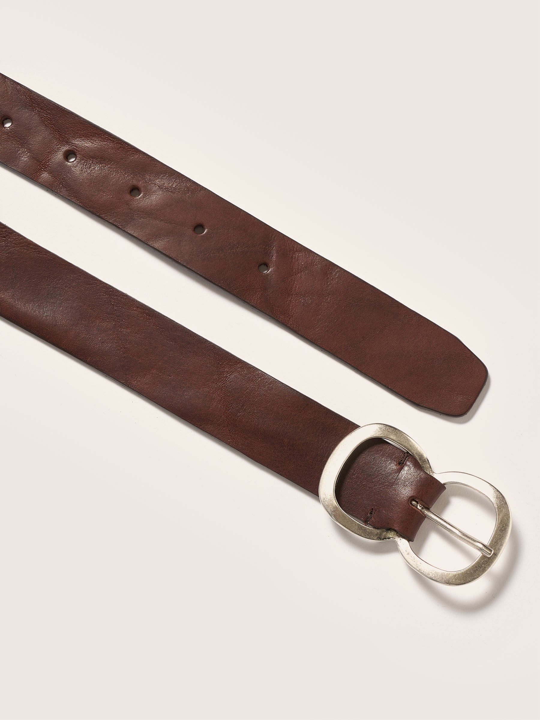 Sabas Leren Riem - Brown Voor Dames | Bellerose