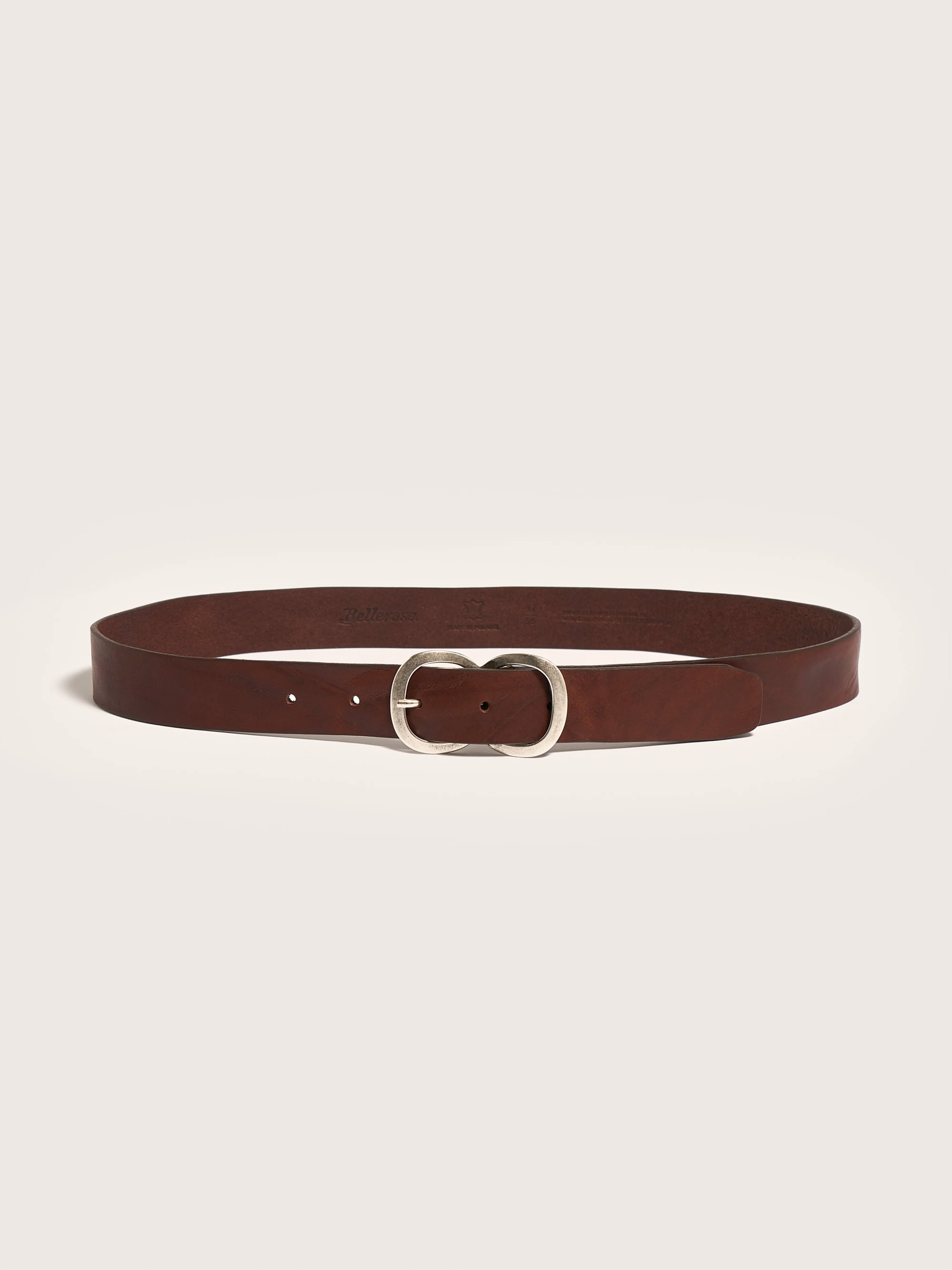 Sabas Leren Riem - Brown Voor Dames | Bellerose