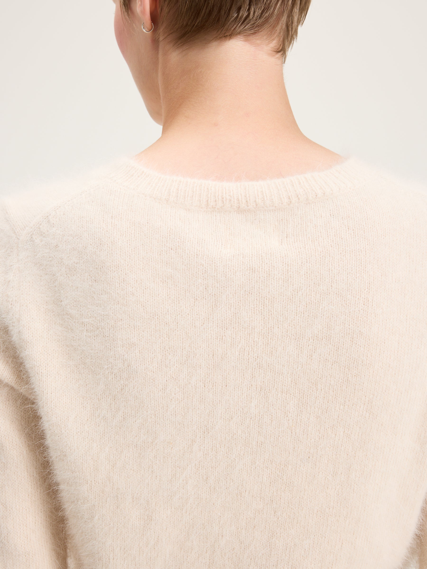 Datti Angora-blend Sweater - Parchemin For Women | Bellerose