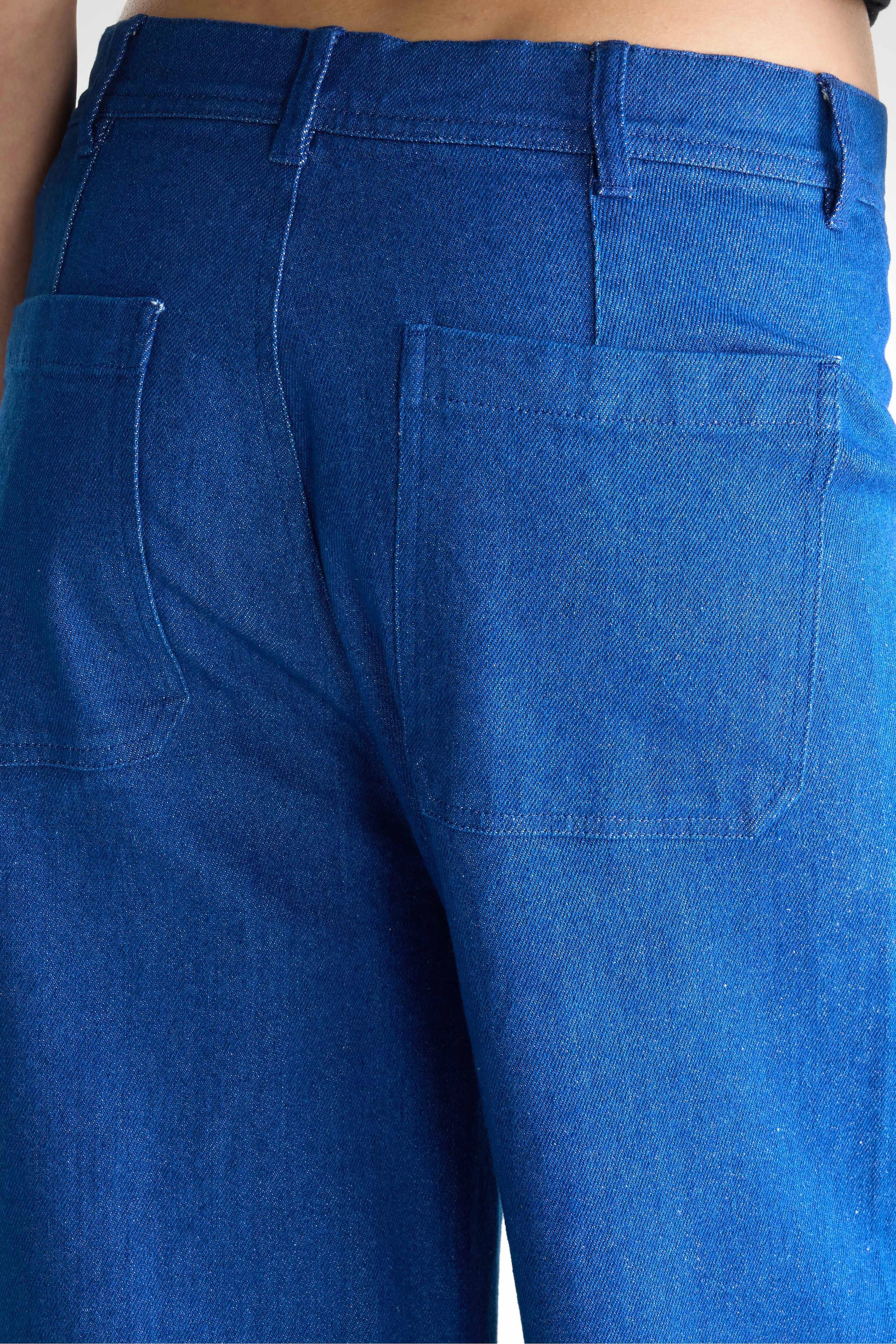 Pantalon large bleu Lotan (242 / W / ONE WASH)