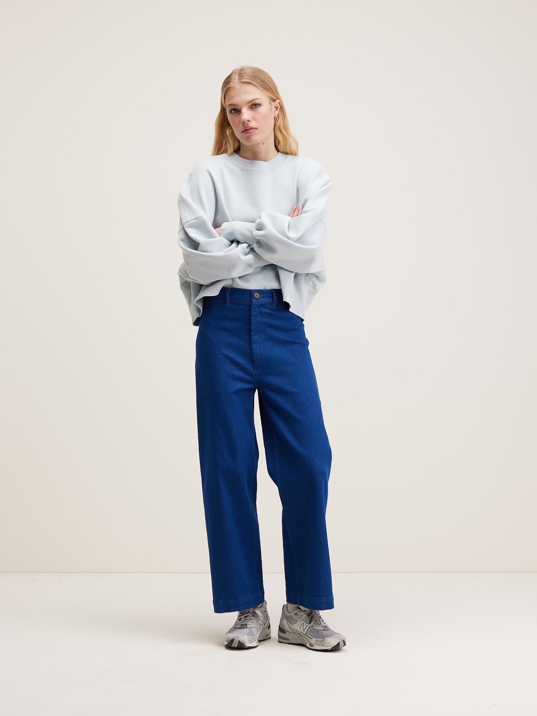 Lotan Wide Trousers - One wash For Women | Bellerose