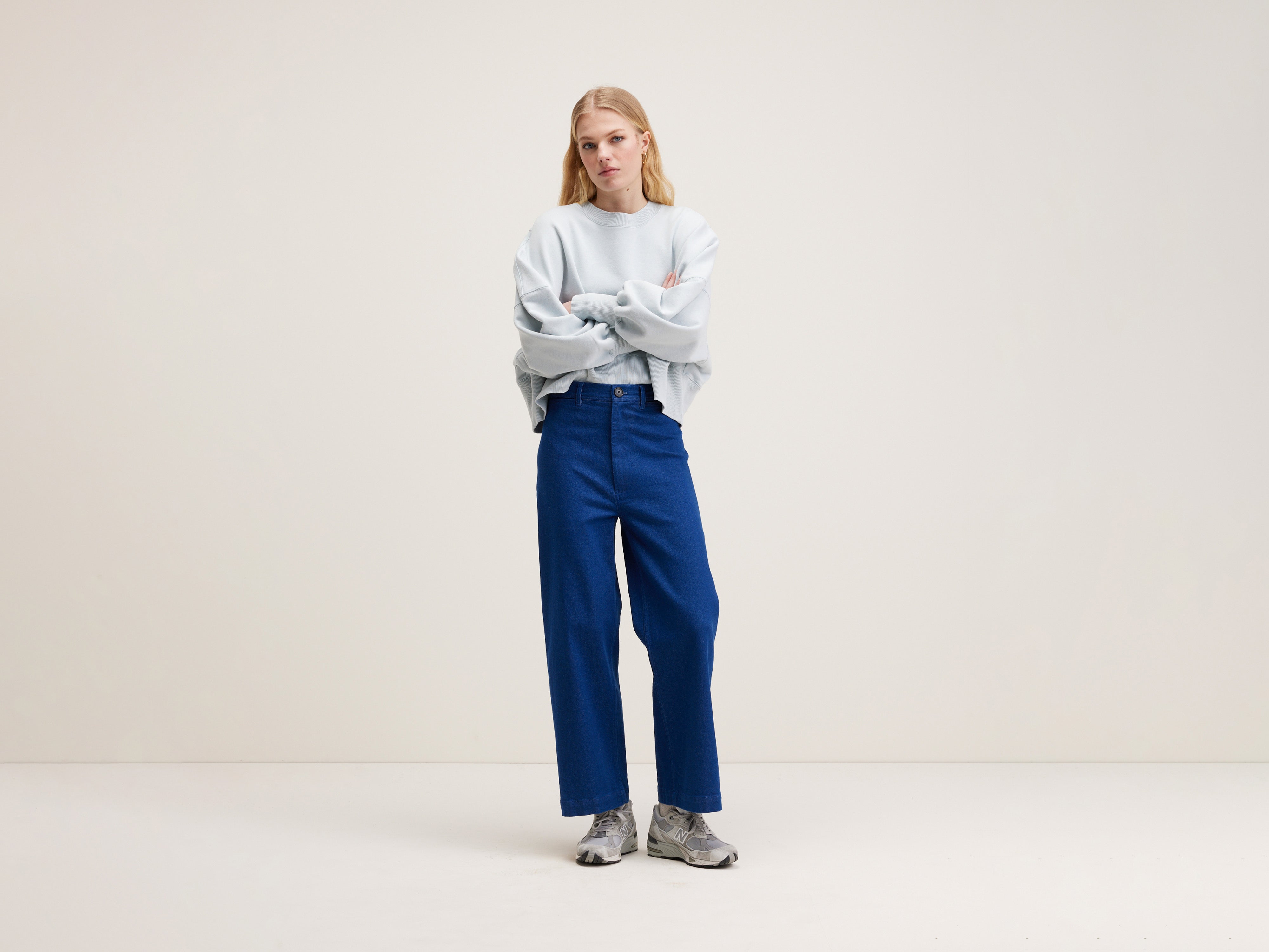 Lotan Wide Trousers - One wash For Women | Bellerose