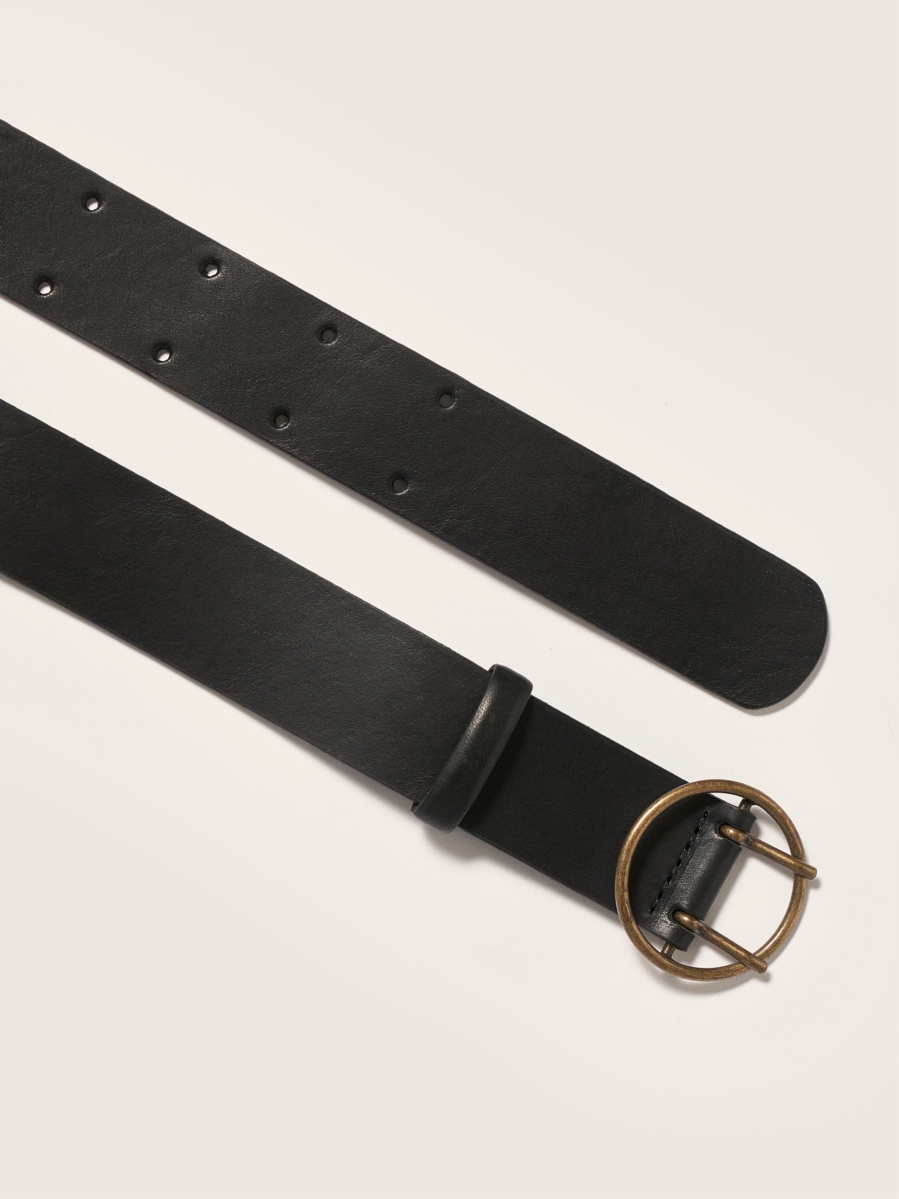 Selya Leather Belt - Black For Women | Bellerose