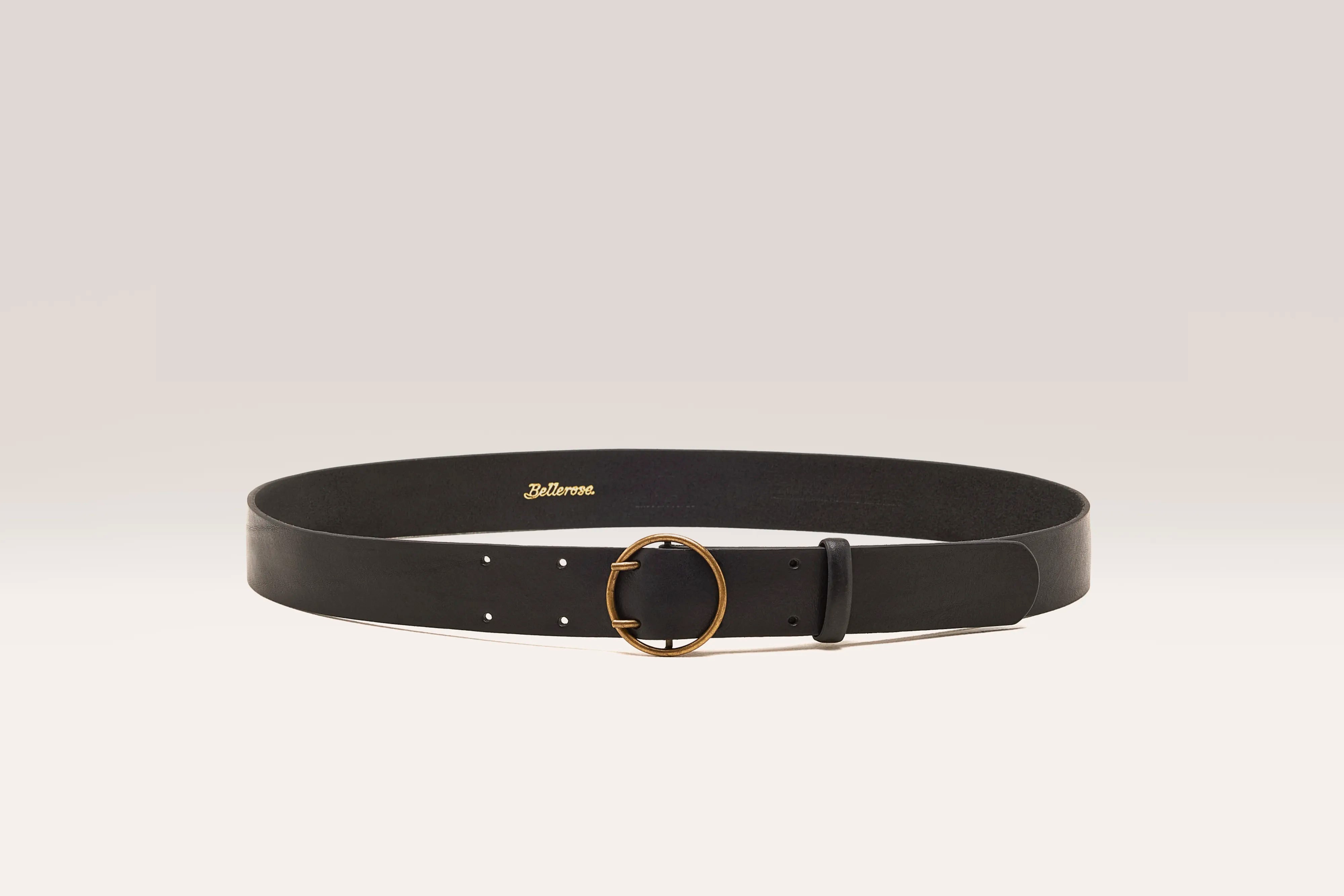 Selya Leather Belt - Black For Women | Bellerose