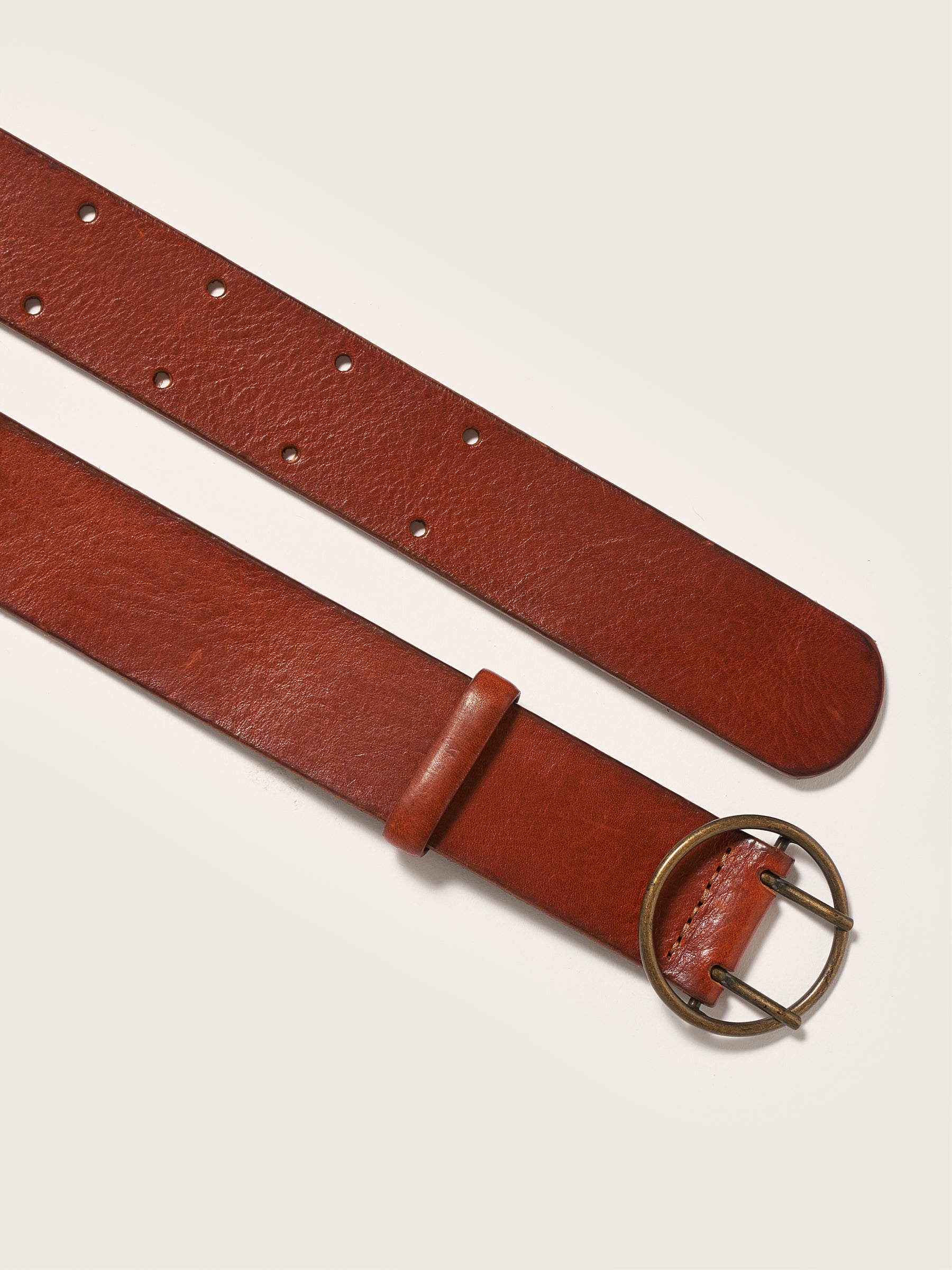 Selya Leather Belt - Cognac For Women | Bellerose