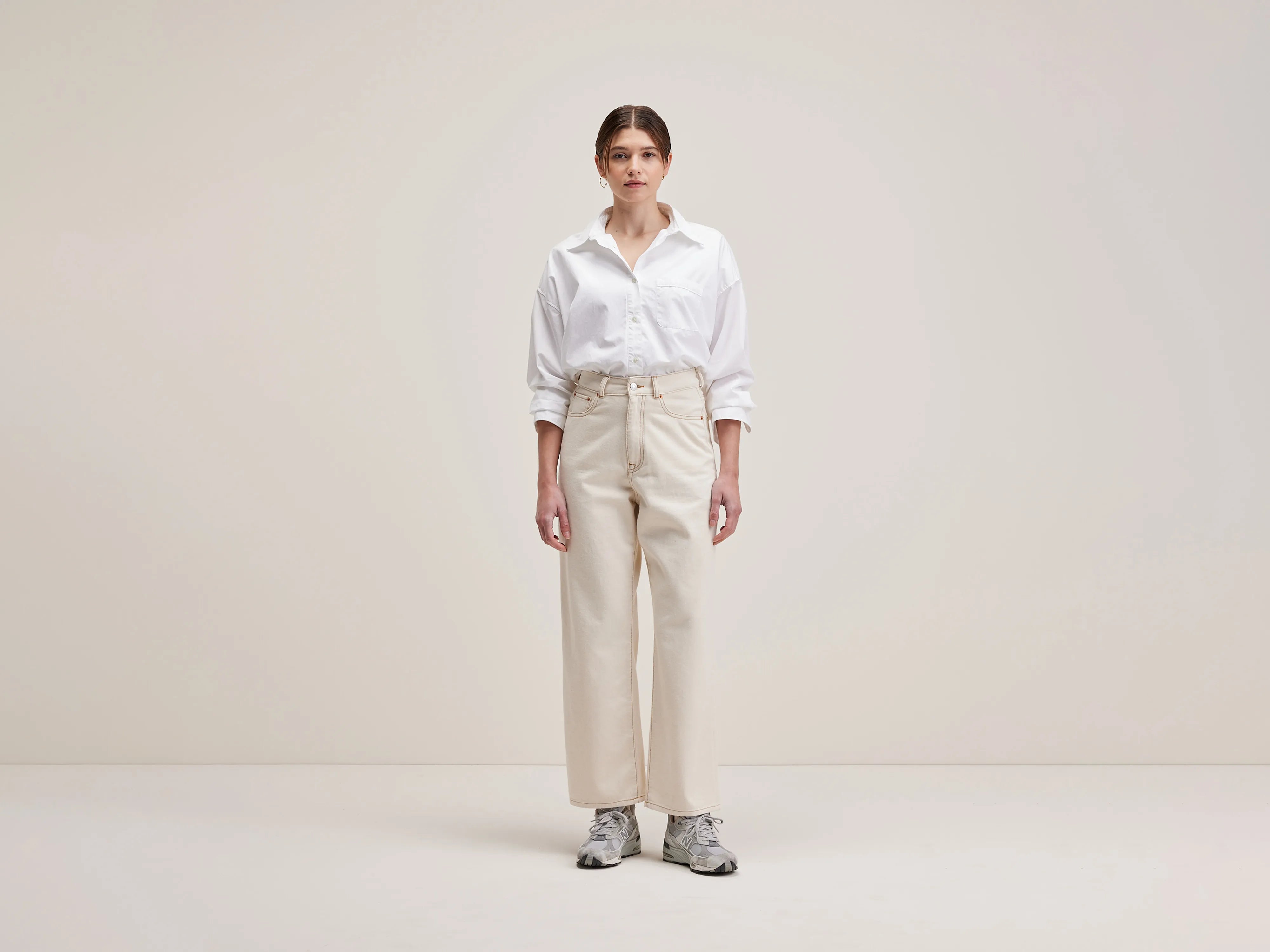 Denim N. 61 wijde jeans (242 / W / NATURAL)