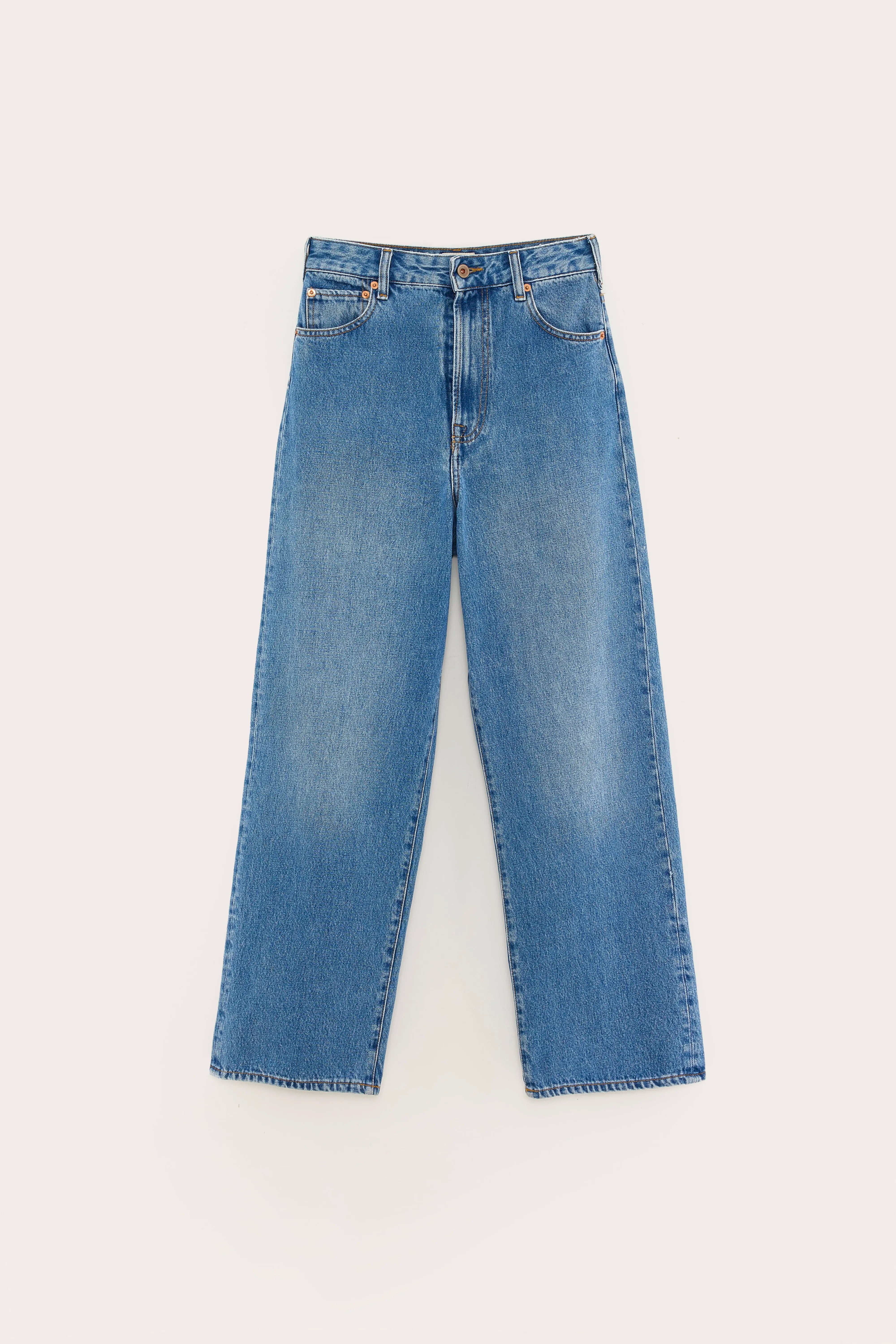 Denim N. 61 Wide Jeans - Stone wash For Women | Bellerose