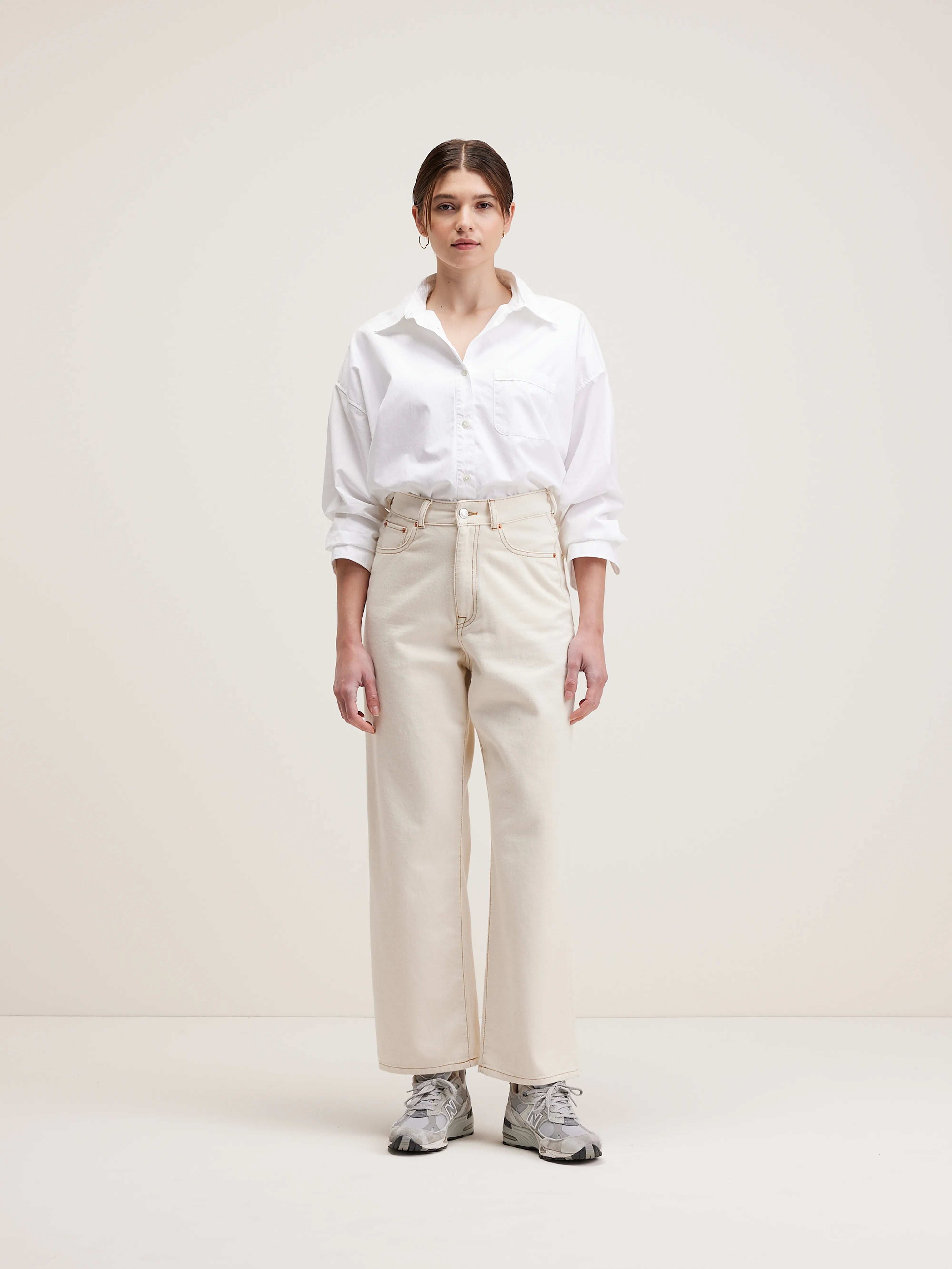 Poker Wide Jeans - Natural For Women | Bellerose