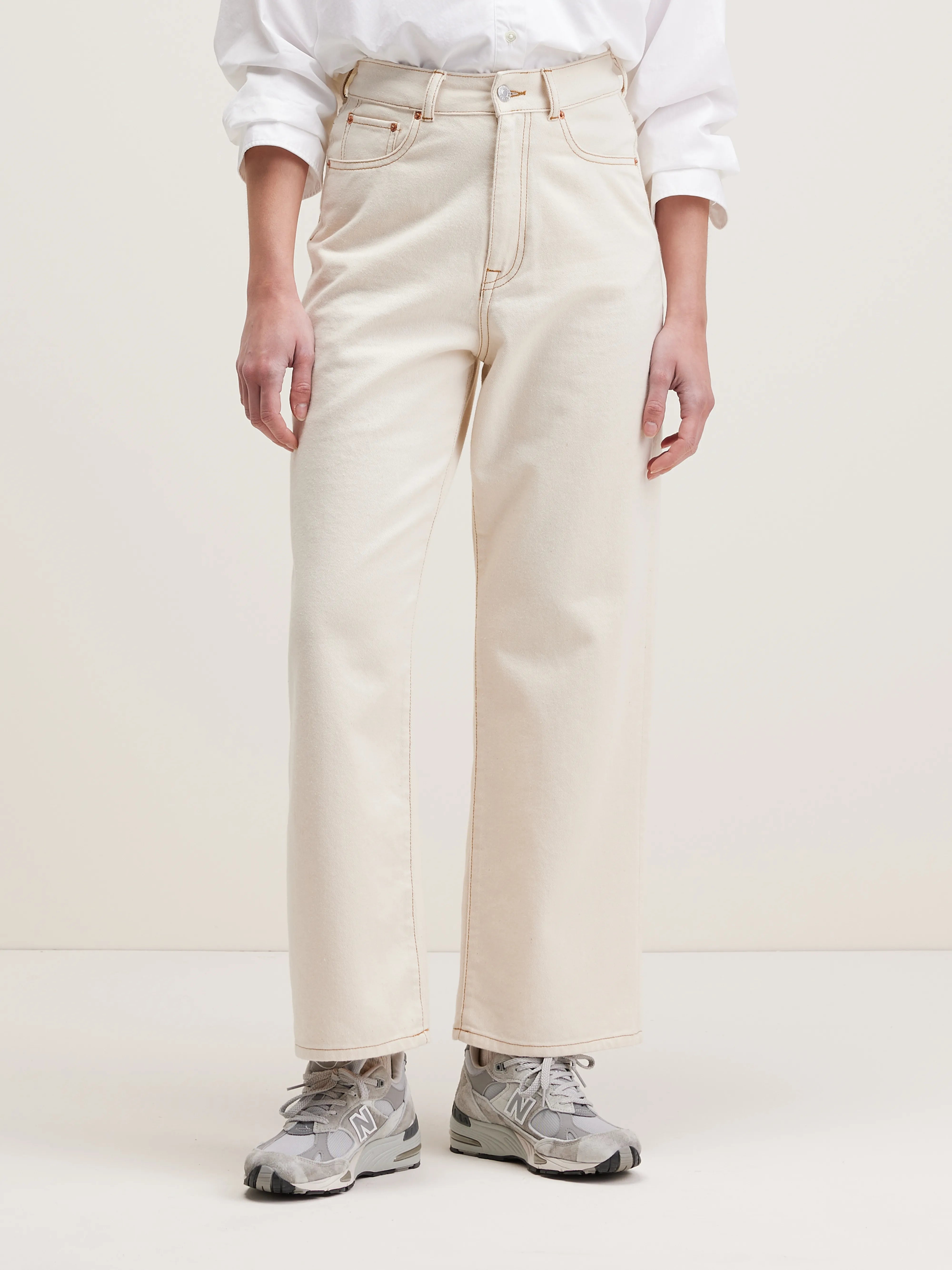 Poker Wide Jeans - Natural For Women | Bellerose