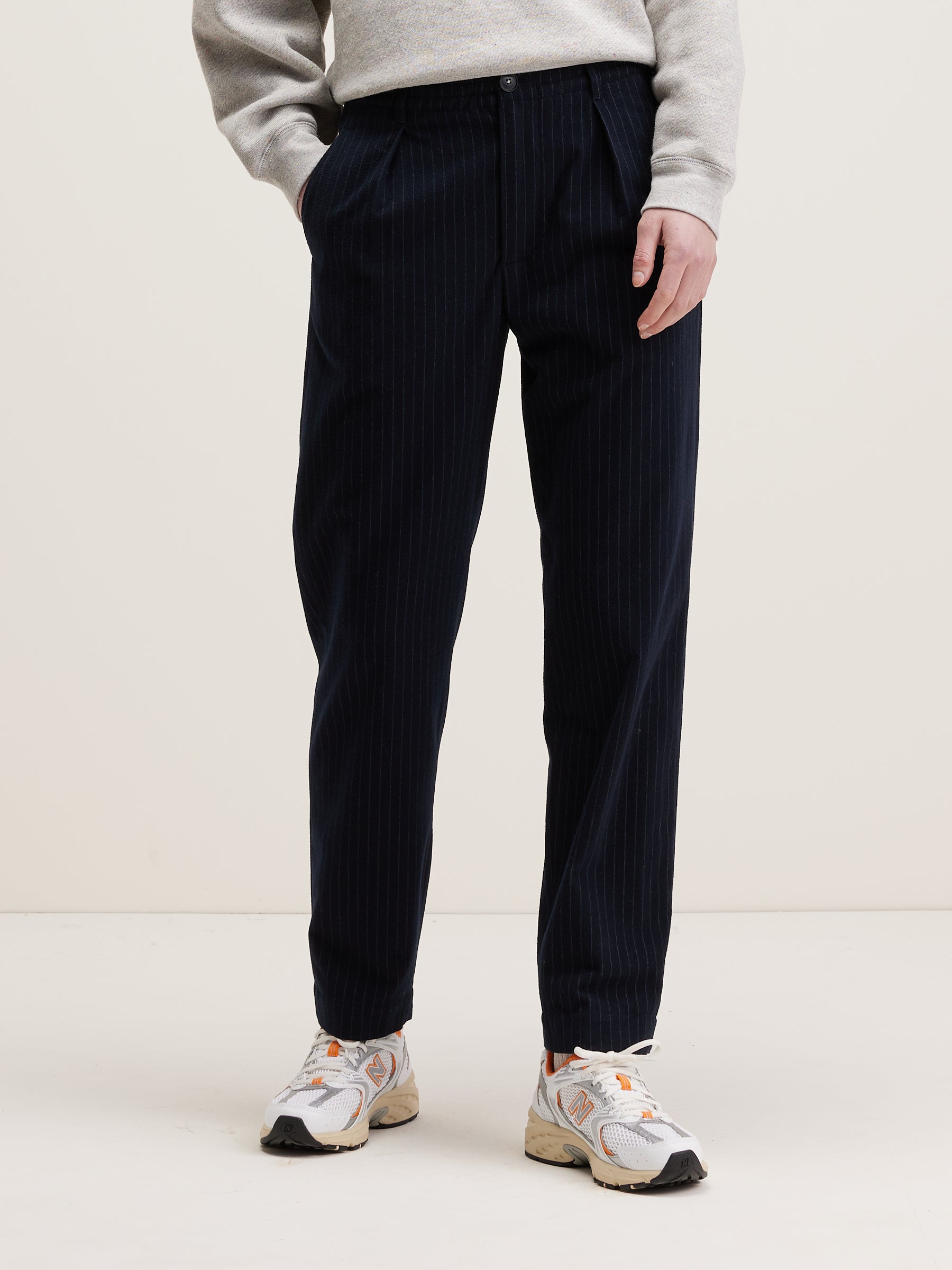 Villa Pleated Trousers - Black beauty For Women | Bellerose