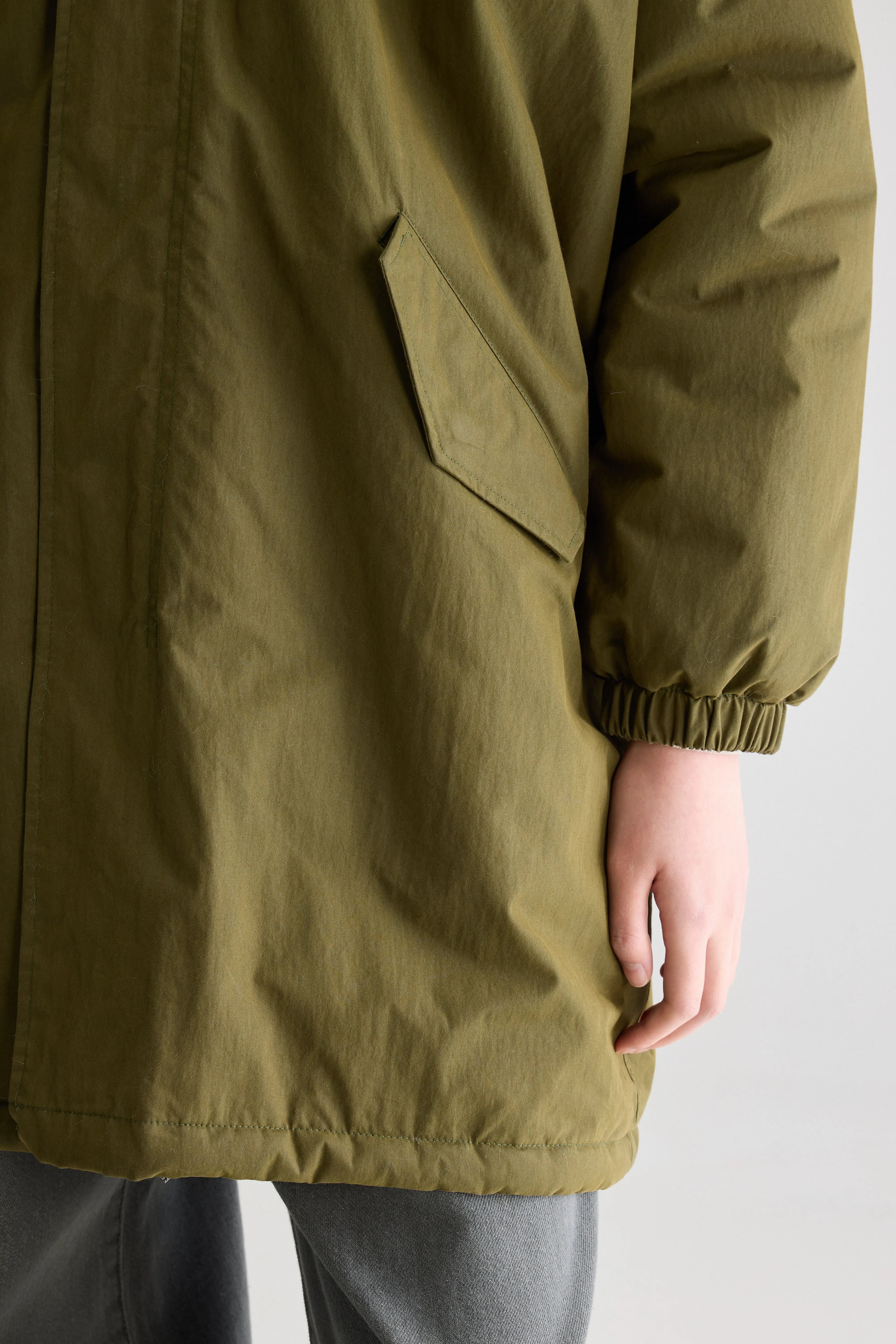 Laos parka met capuchon (242 / W / OLIVE)