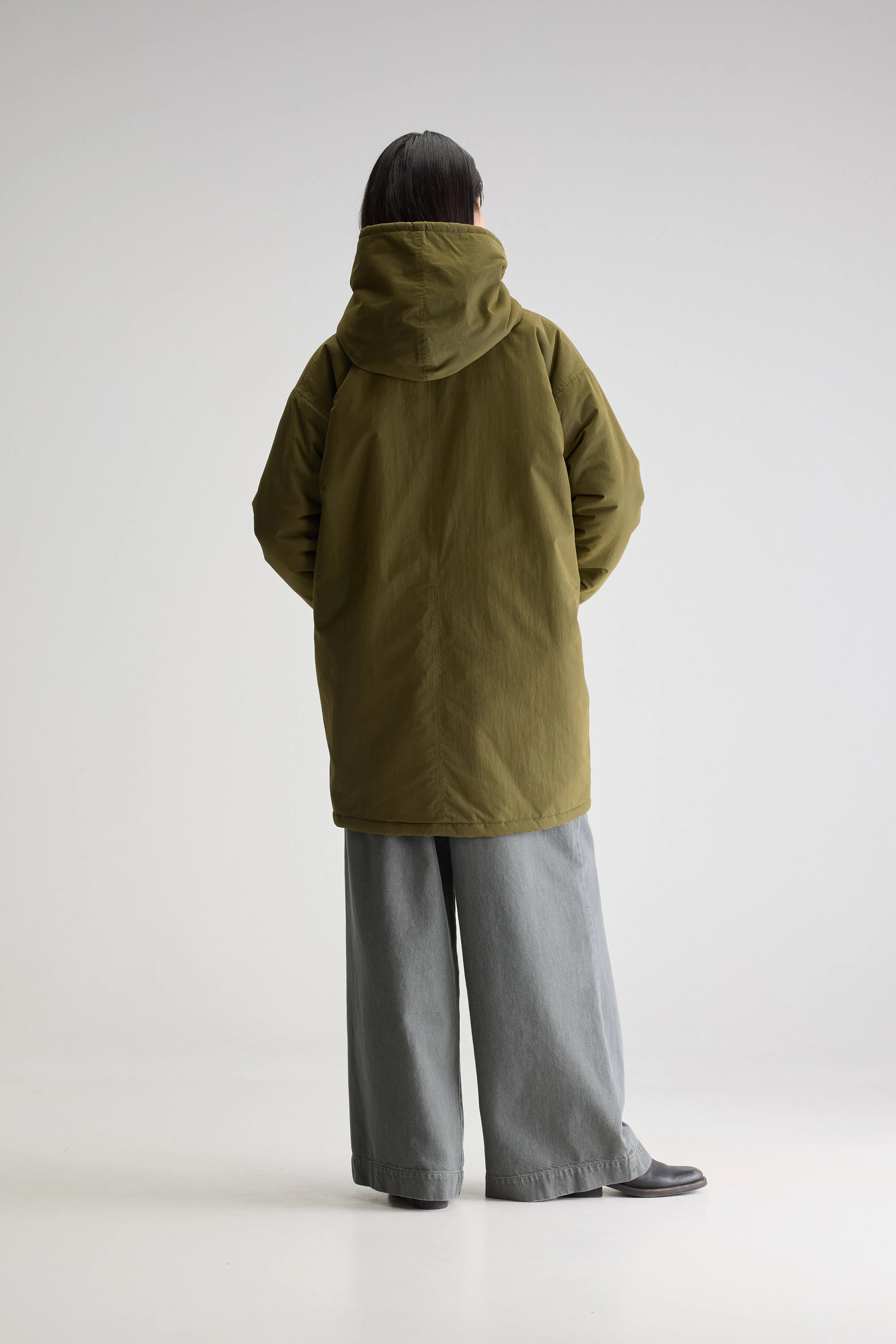 Laos Hooded Parka - Olive For Women | Bellerose