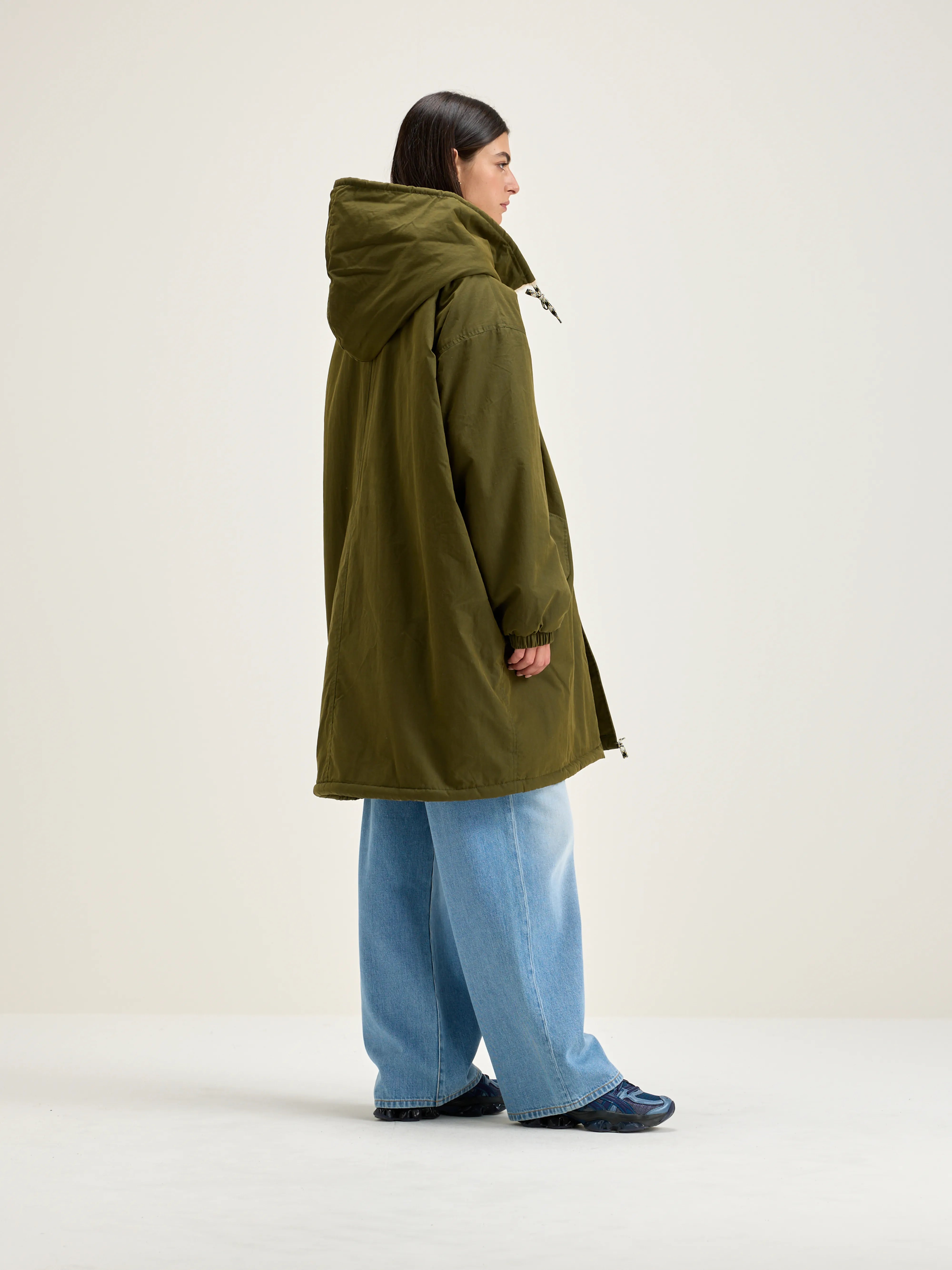 Laos Hooded Parka - Olive For Women | Bellerose